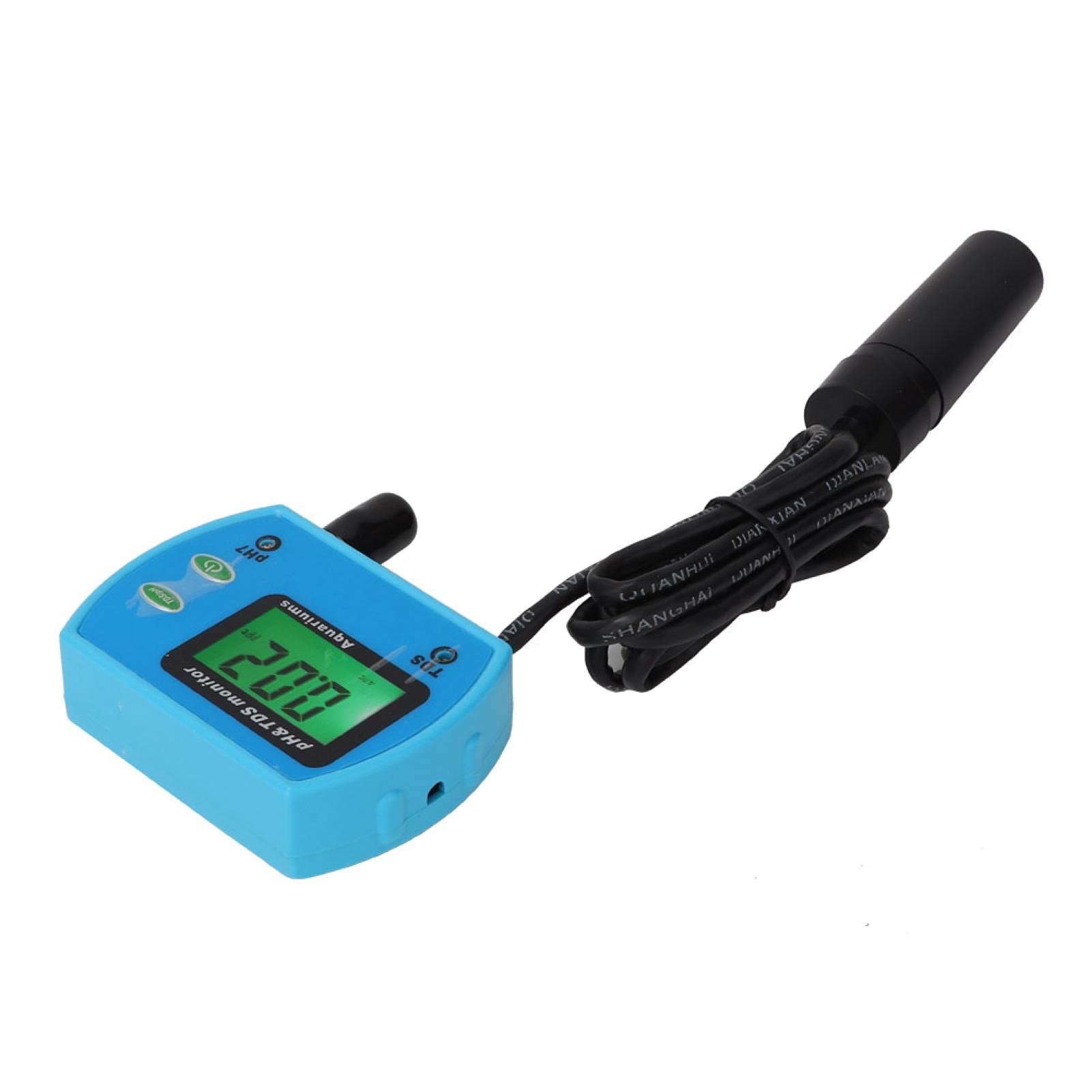 Hilitand Water Quality Monitor - Accurate PH/TDS Meter with US Plug for Home, Aquarium, and Pool Testing