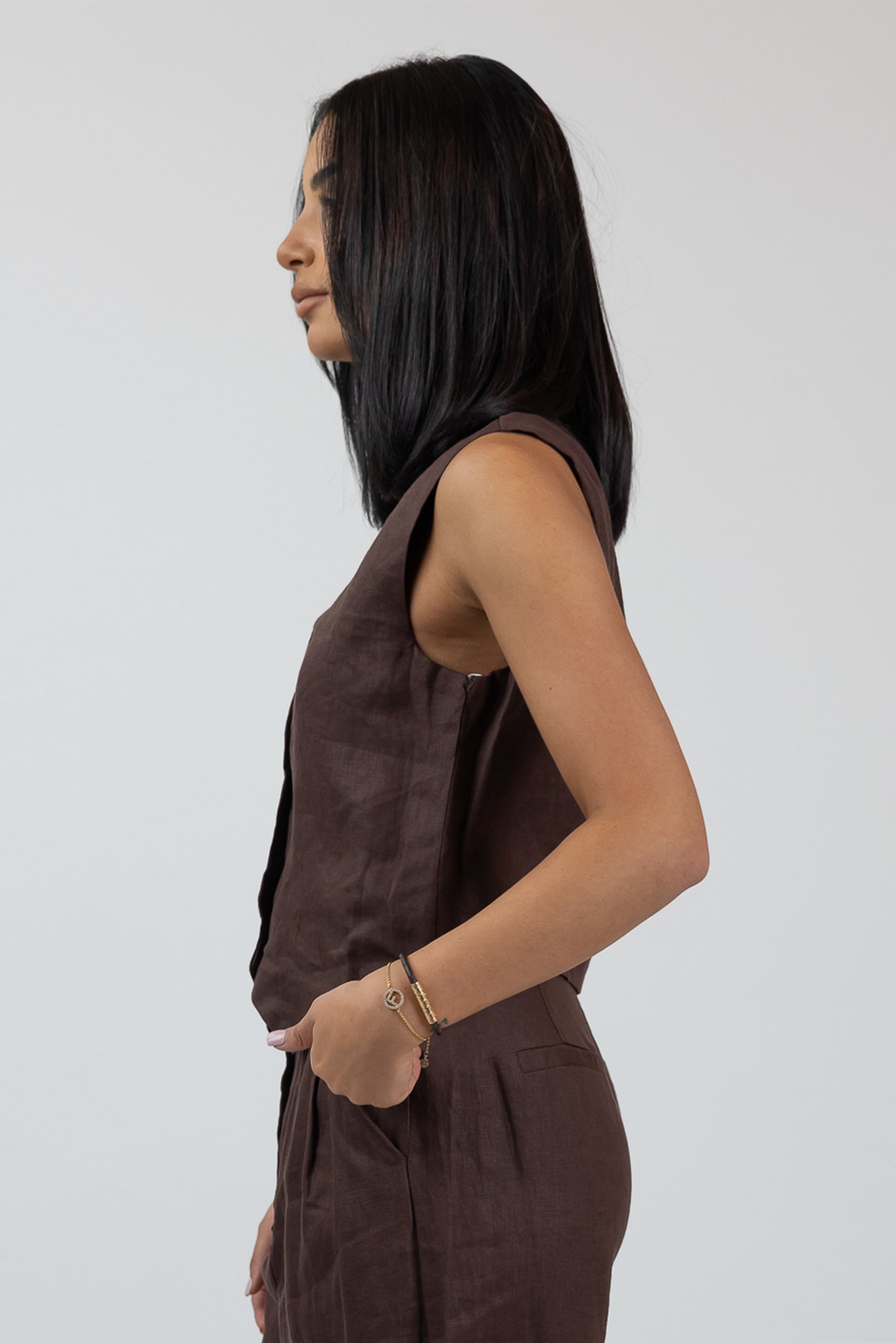 100% Linen Vest for Women - Breathable Summer Coco Vest - Casual Loose Fit Sleeveless Top for Beach, Travel & Outdoor Activities
