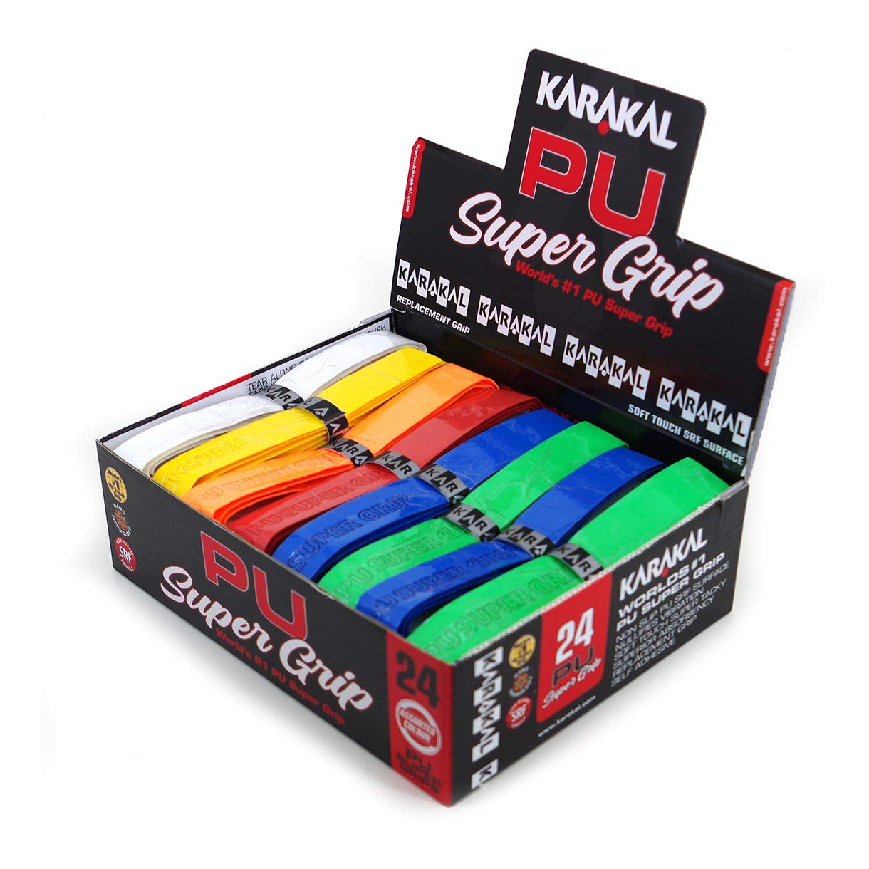 Karakal PU Super Grip Self-Adhesive Tape - Enhanced Grip for Badminton, Squash, Tennis, Hockey Sticks & Curling - Perfect for Sports & Training Sessions