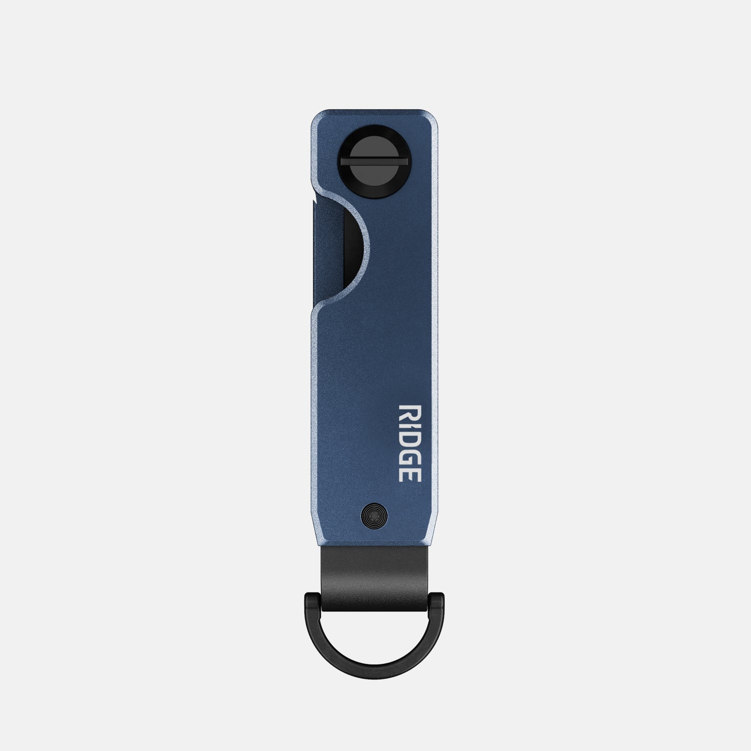 The Ridge KeyCase - Slim RFID Blocking Aluminum Key Holder (Alpine Navy) - Perfect for Everyday Carry, Travel & Minimalist Wallets