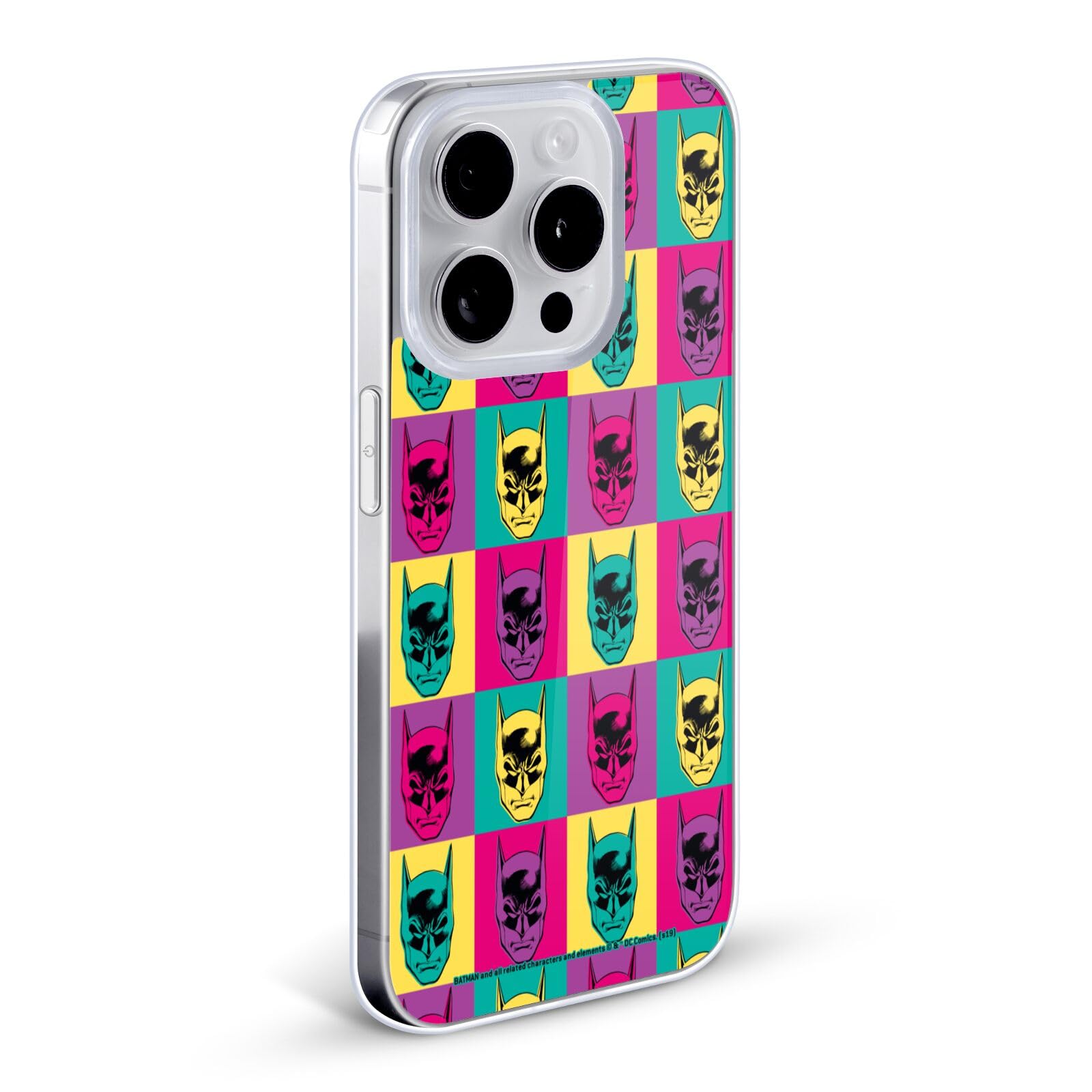 Officially Licensed Batman DC Comics Pop Art Vintage Soft Gel Phone Case for Apple iPhone X/Xs - Fashionable Superhero Design for Fans & Everyday Protection
