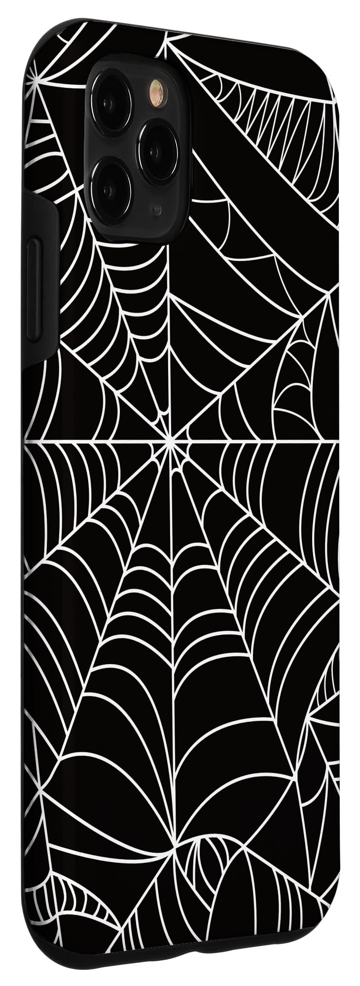 iPhone 11 Pro Max Case - Black & White Spider Web Design | Modern Artistic Halloween Phone Cover | Perfect for Costume Parties, Trick-or-Treating & Spooky Season Protection