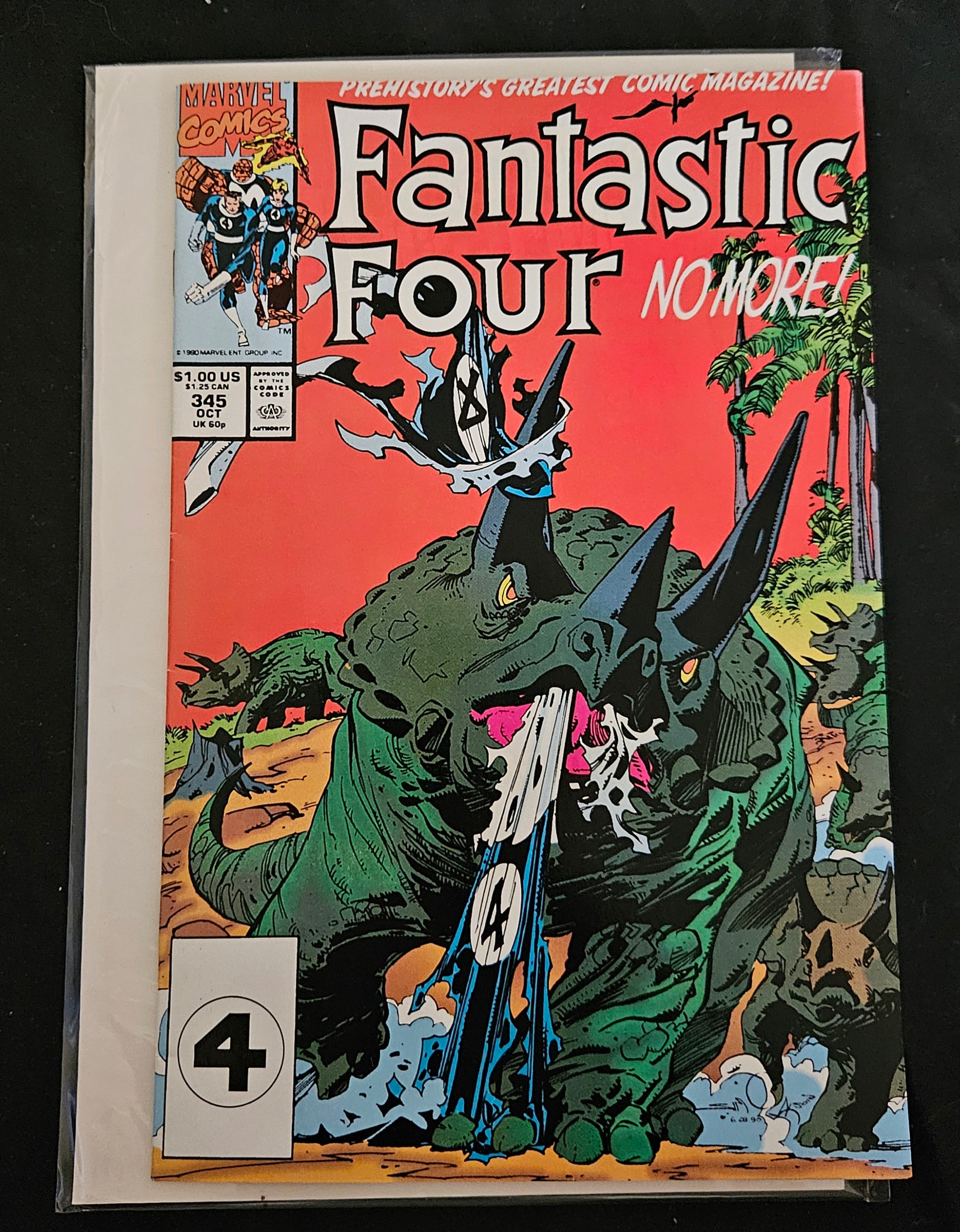 Fantastic Four #345: The New Fantastic Four, Part 1 - 'Freak Out!' | Marvel Comics 1991 | Collectible Comic Book for Marvel Fans & Comic Collectors | Perfect for Display, Gifts, and Investment