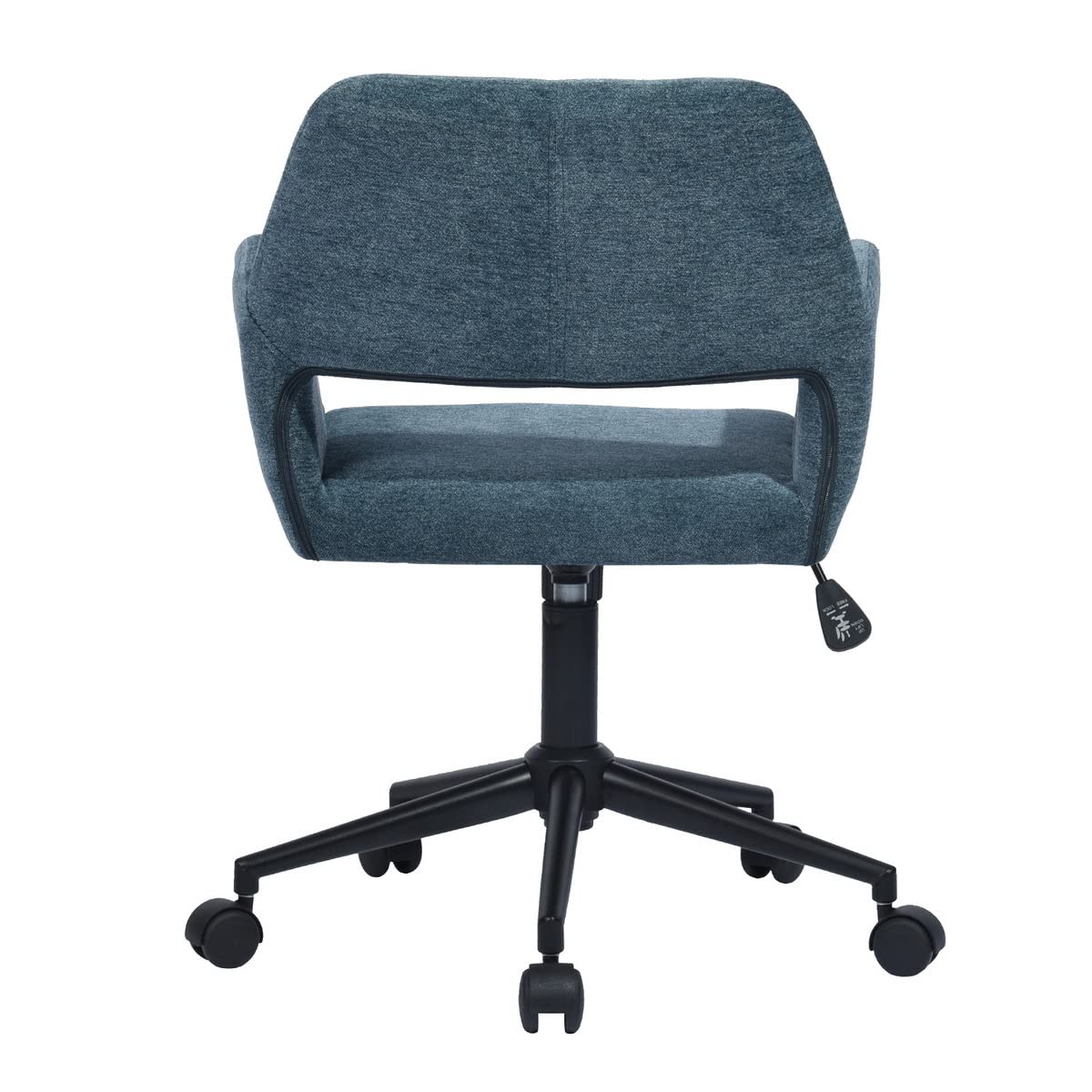 Velvet Swivel Desk Chair with Hollow Mid-Back - Upholstered Office Task Chair for Home, Living Room, Vanity & Makeup Room - Ergonomic Comfort for Work, Study & Beauty Routine