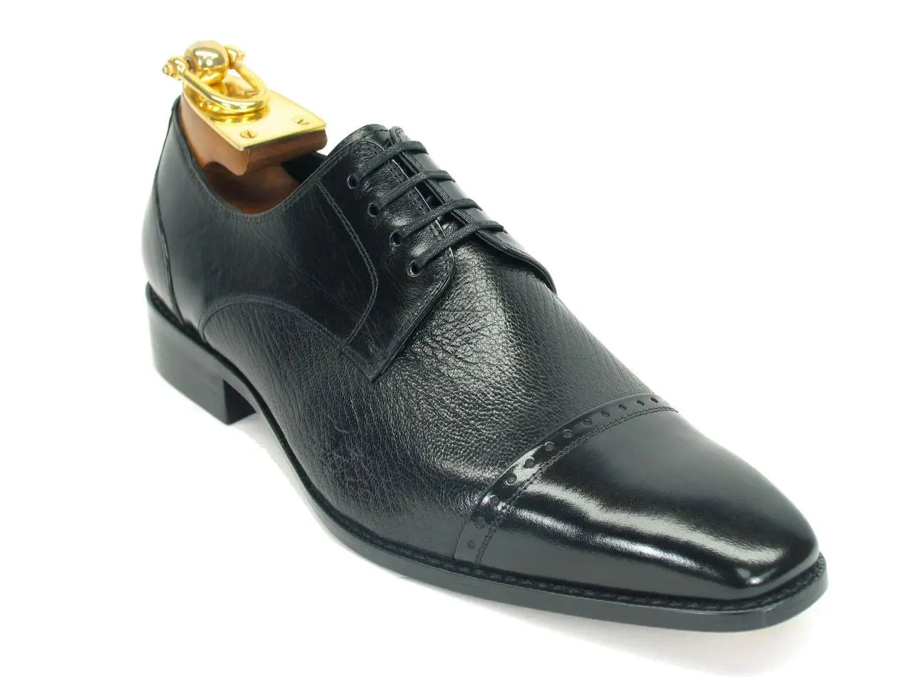 Premium Textured Leather Blucher Shoes for Men - Comfortable & Stylish Casual Dress Shoes for Work, Office, and Everyday Wear