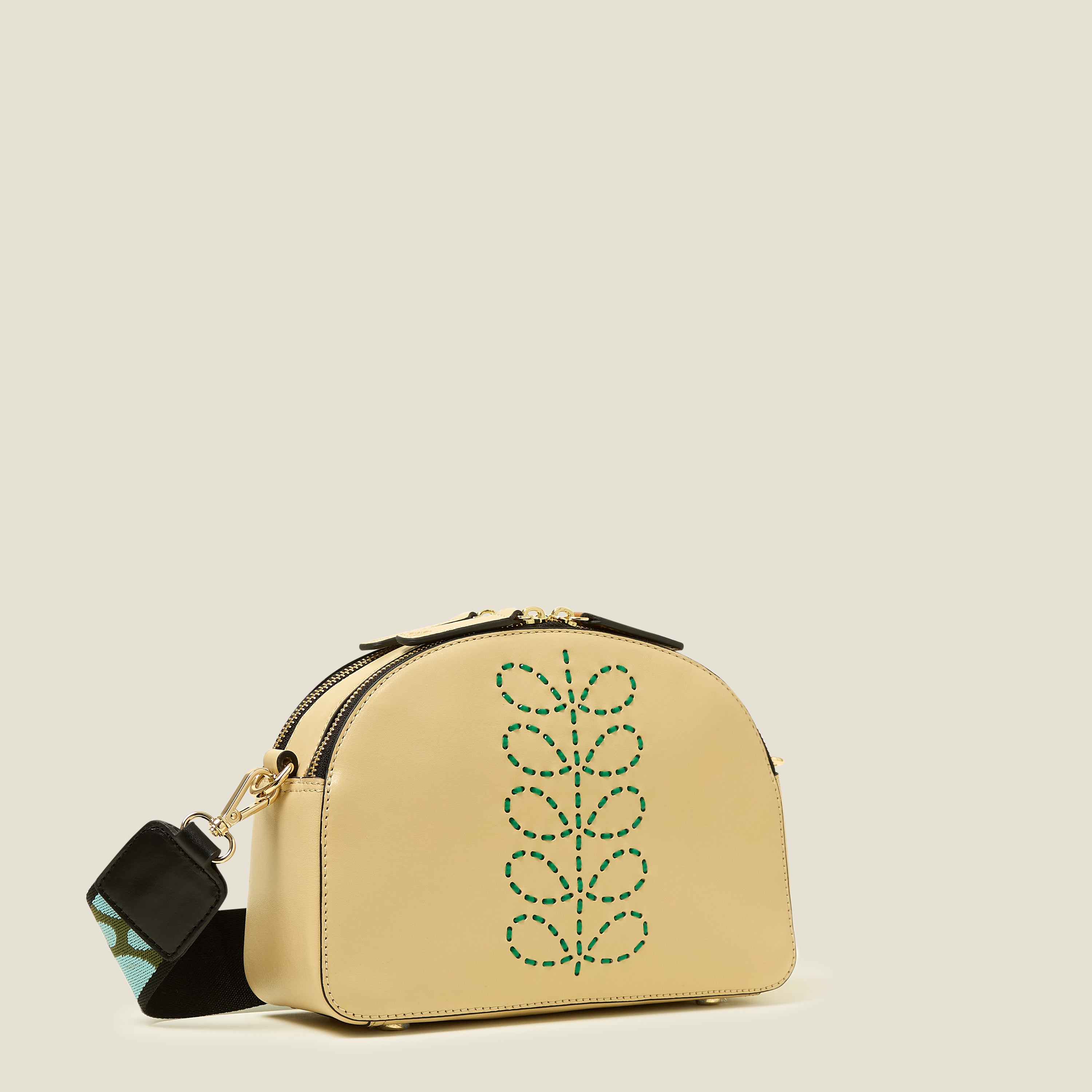 Luna Crossbody Bag Whipstitch Stem Cream - Stylish Leather Shoulder Purse for Women, Perfect for Everyday Use, Travel & Shopping