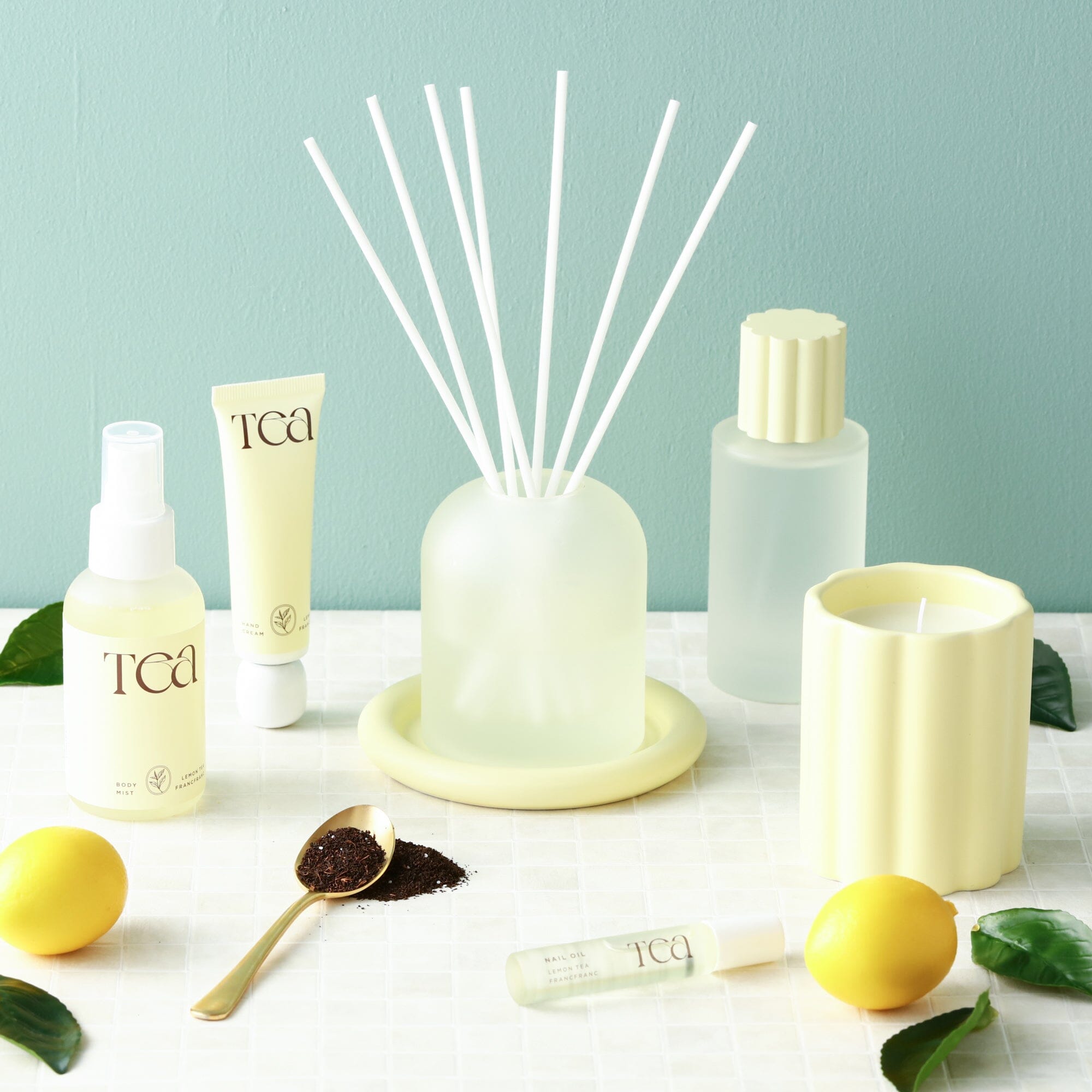 Refreshing Lemon Tea Fragrance Spray - Aromatherapy Room & Car Air Freshener for Home, Office & Travel