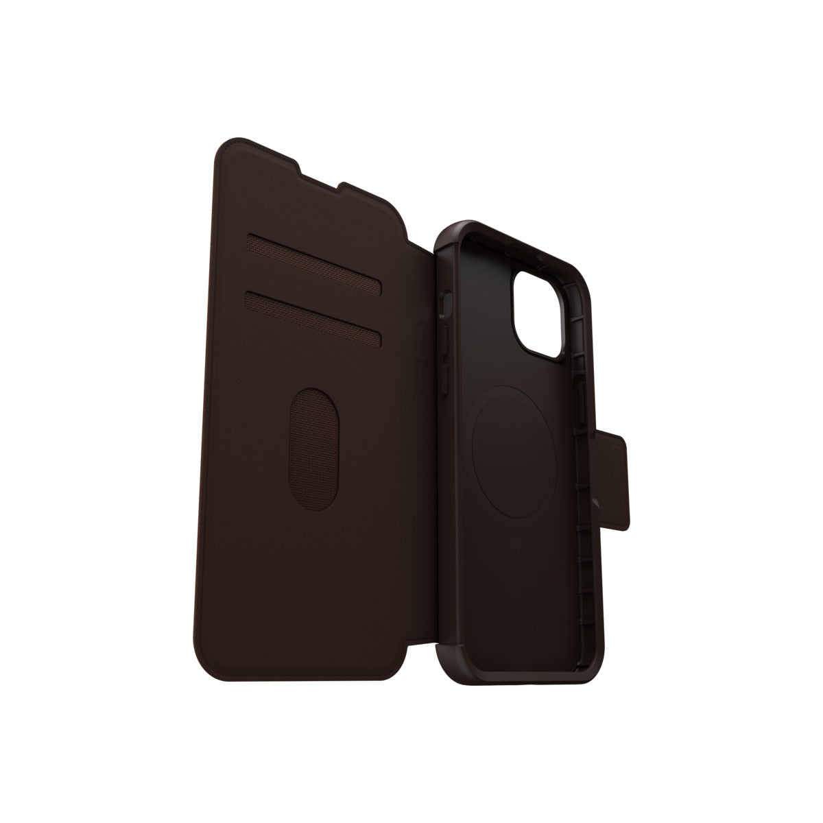 OtterBox Strada Series MagSafe Compatible Case for iPhone 15 Plus - Premium Leather Wallet & Protective Cover for Everyday Use & Business Travel