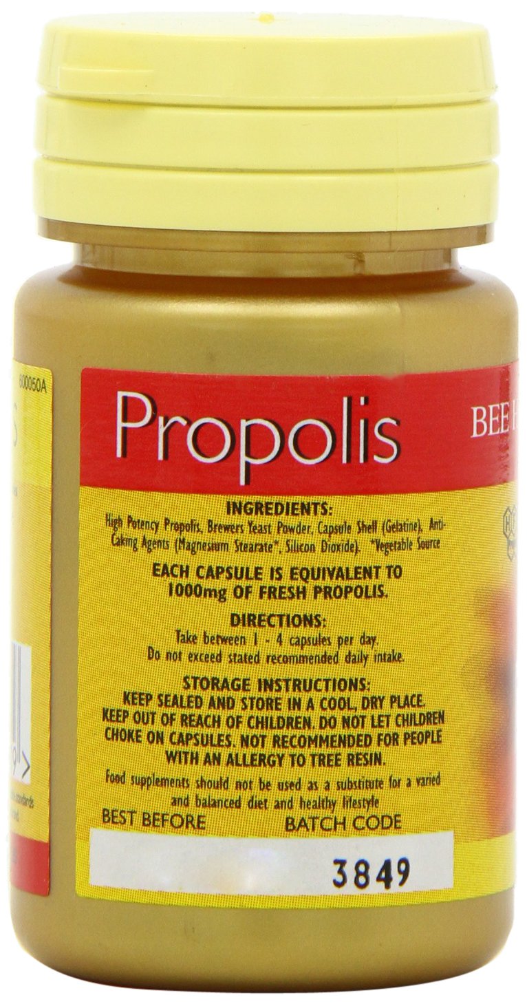 Bee Healthy Propolis 1000mg Capsules (30 Count) - Premium Immune Support Supplement for Daily Wellness & Natural Defense