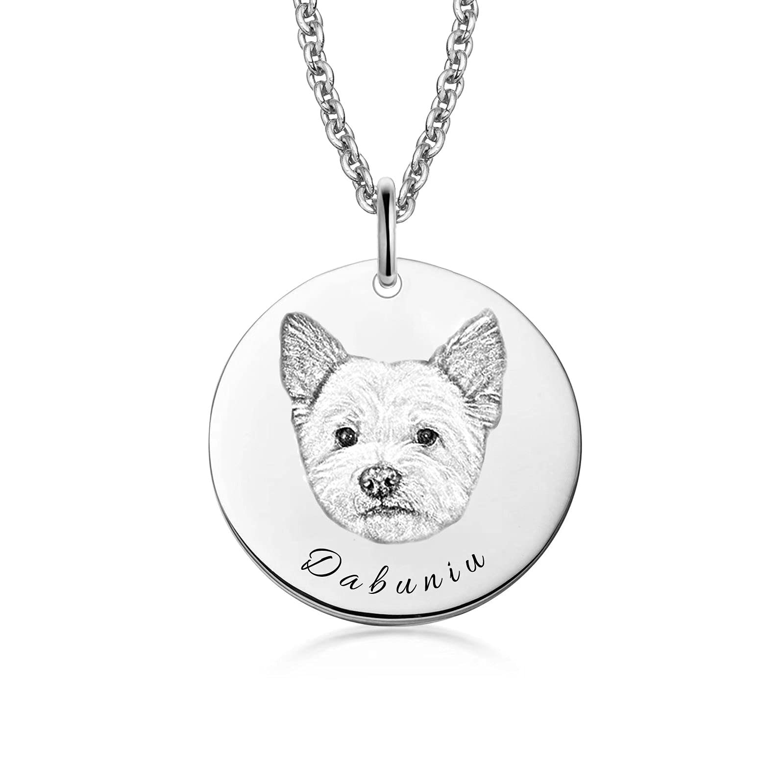 Custom Pet Necklace - Personalized Dog & Cat Jewelry Gift for Women - Perfect for Pet Lovers & Special Occasions