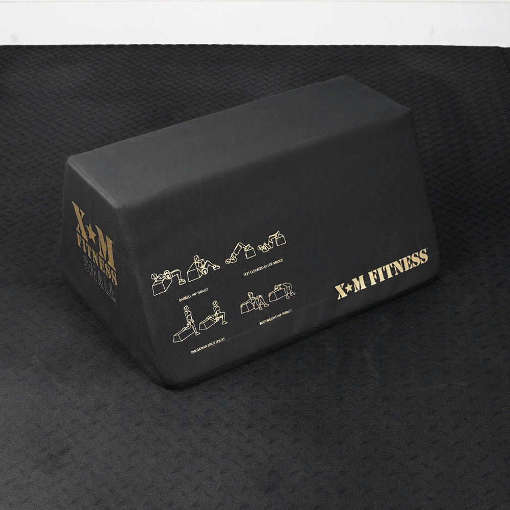 XM Trapezoid Glute Bench Small - Compact Home Gym Equipment for Glute Workouts & Strength Training