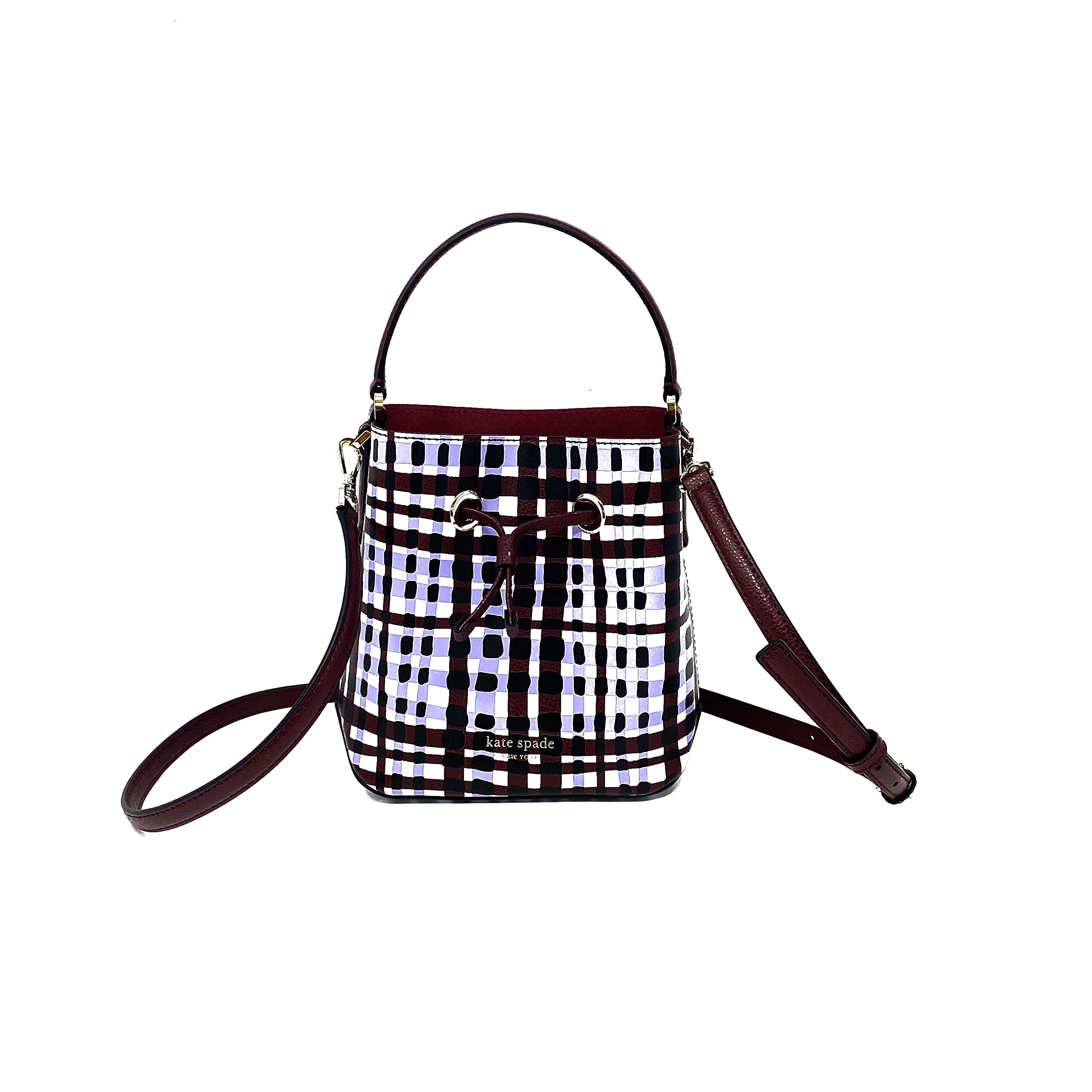 Kate Spade New York Eva Small Leather Bucket Crossbody Bag for Women | Stylish Shoulder Purse with Adjustable Strap | Perfect for Work, Travel & Everyday Use