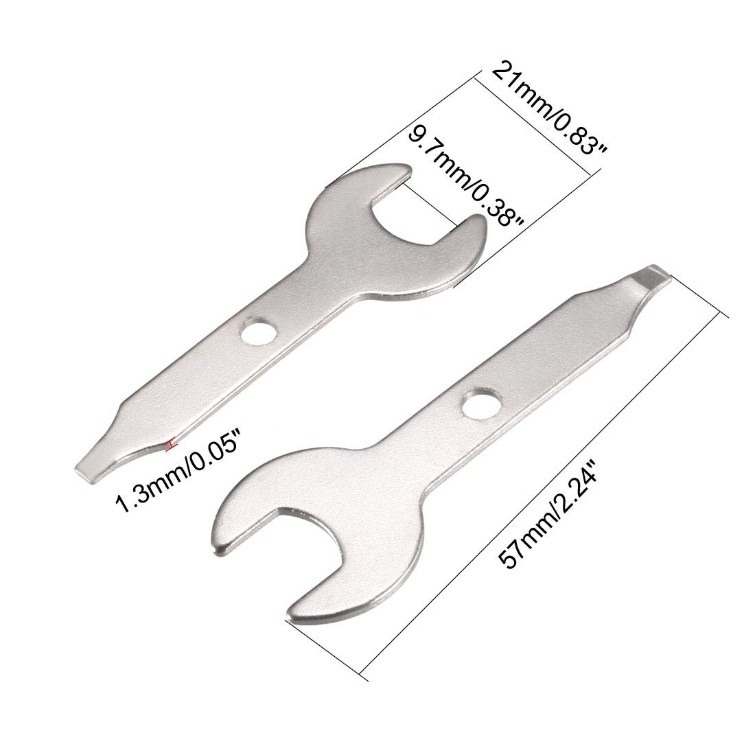 uxcell 9.5mm Single Open End Electrical Grinder Wrench Set - 20pcs Professional Spanners for DIY, Plumbing, and Electrical Work | Perfect for Home Repair, Auto Maintenance & Industrial Use
