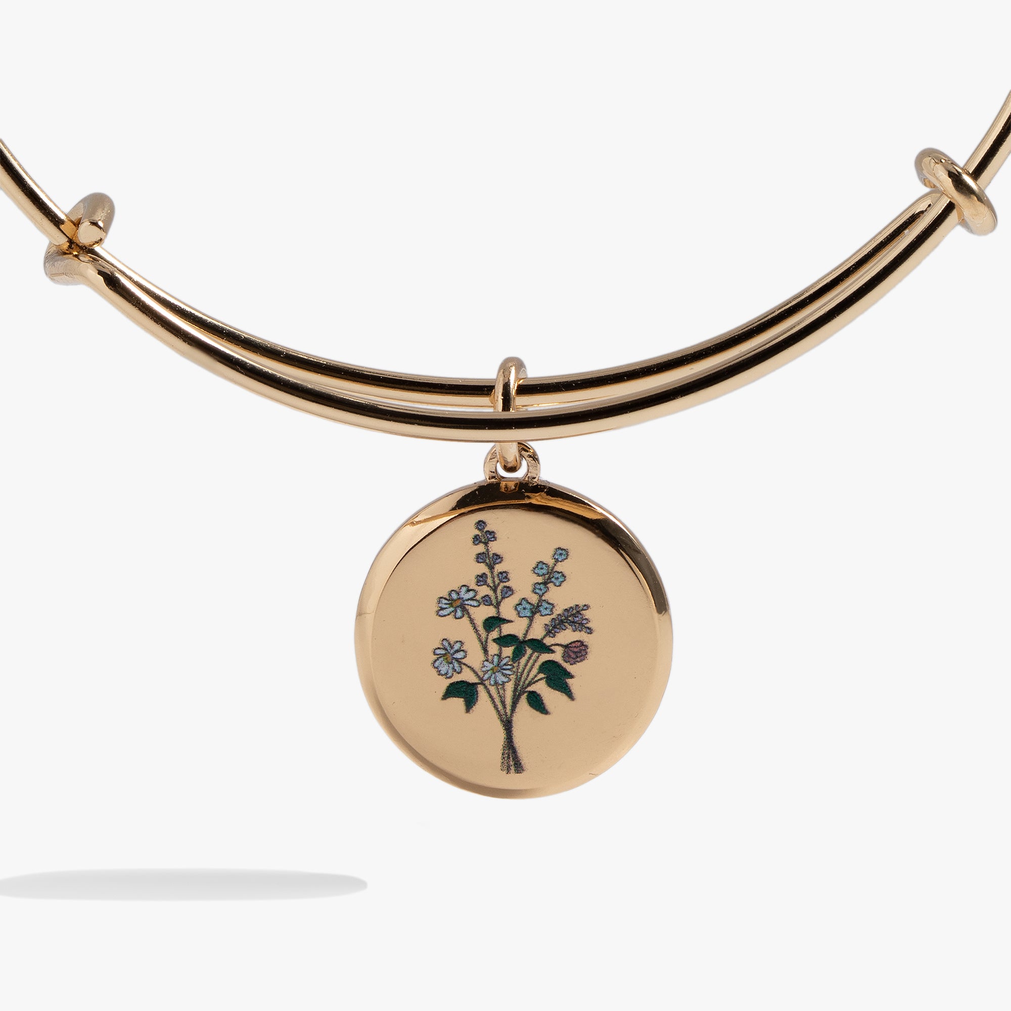 Elegant Floral Anniversary Bangle Bracelet for Women - Romantic Gift for Her, Wedding, Valentine's Day & Special Occasions