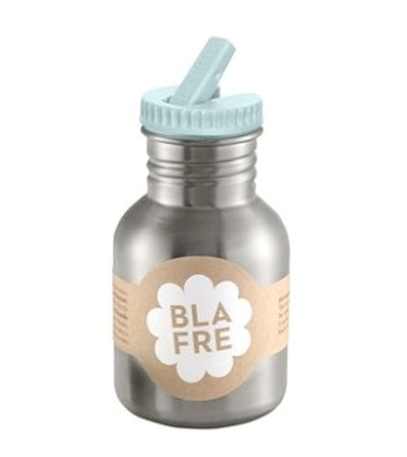Blafre 300ml Light Blue Water Bottle with Flip Top Lid - Leak Proof & Portable for Gym, Hiking, Travel & Everyday Use