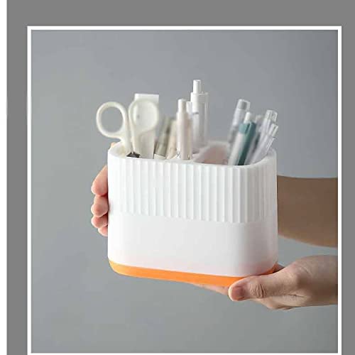 HNJCHE Multifunctional Desktop Organizer - Pen Holder, School & Office Storage Box with Phone Stand, Plastic Desktop Organizer for Stationery, Phone, and Supplies | Perfect for Home, Office, and School Use