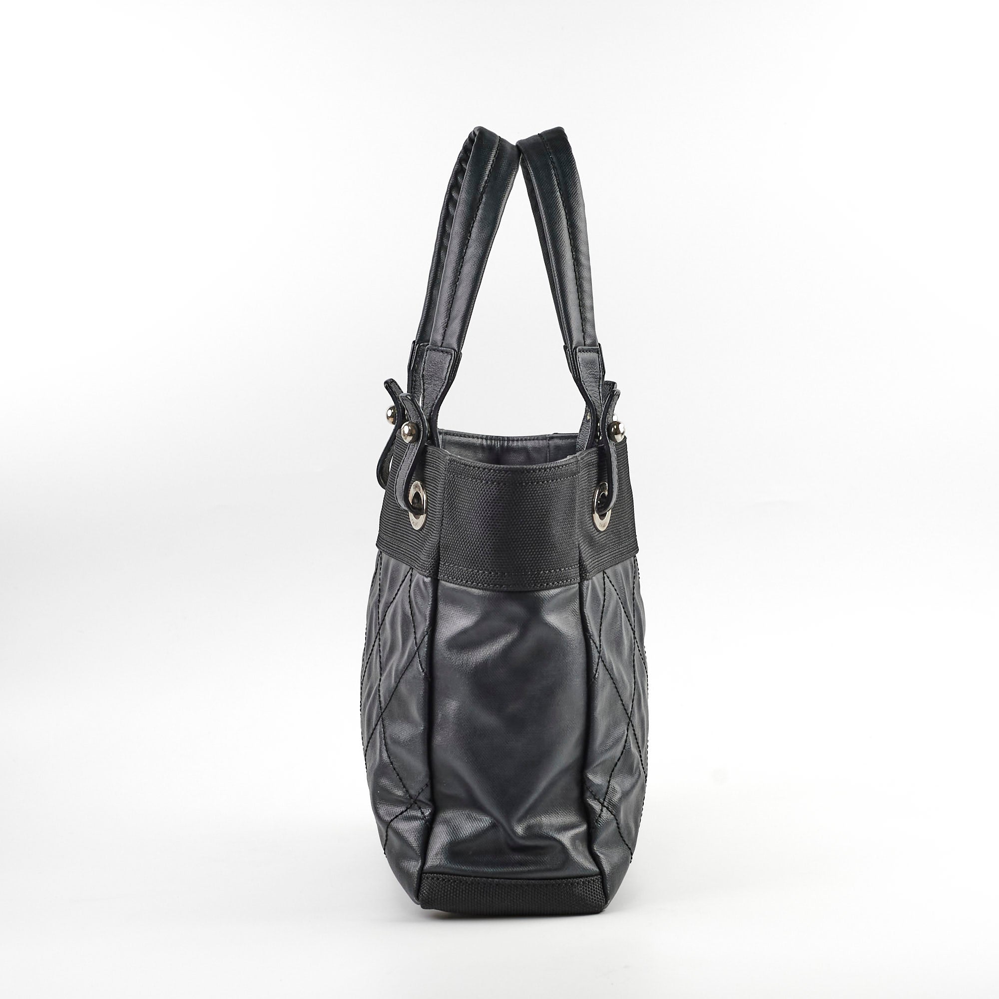 Chanel Paris Biarritz Small Black Leather Tote Bag - Authentic 2008/2009 Collection | Luxury Designer Handbag for Women, Work, Travel & Everyday Use