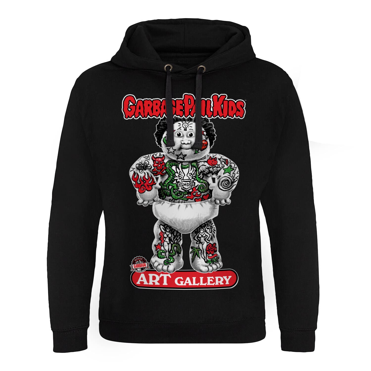 Garbage Pail Kids Officially Licensed Art Gallery Epic Hoodie - Vintage Cartoon Collectible Sweatshirt for Fans & Streetwear Enthusiasts | Perfect for Comic Con, Casual Wear & Gift Giving
