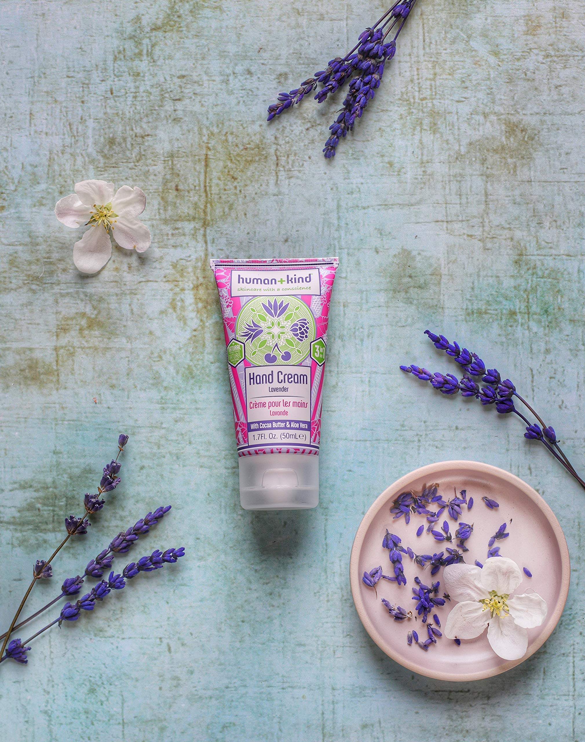 Human + Kind Hand, Elbow & Foot Cream - Ultra Moisturizing for Dry Skin - 1.7 fl oz - Perfect for Cracked Heels, Rough Hands & Elbow Care - Ideal for Winter Skincare & Daily Hydration