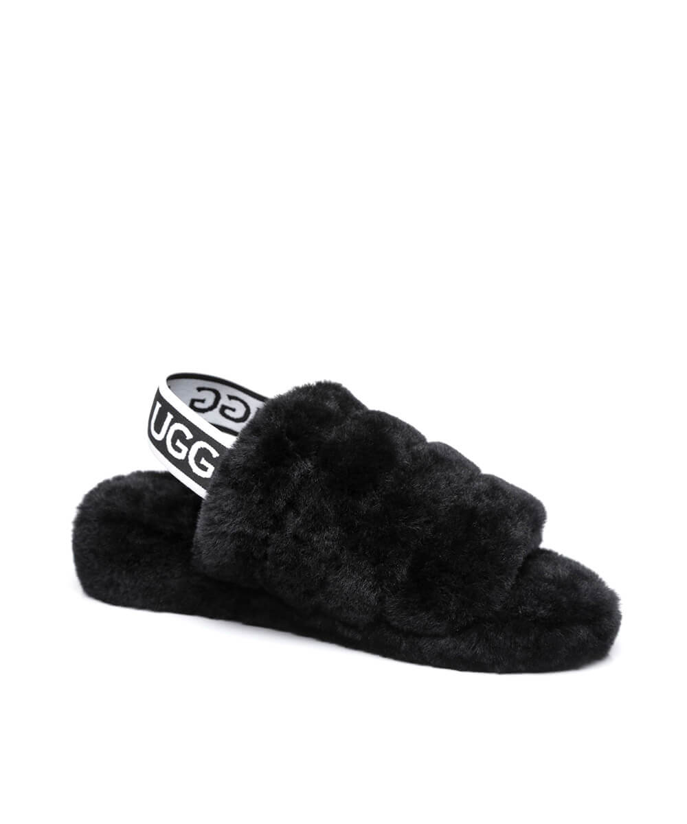 Women's UGG Snugg Slide Slippers - Cozy Indoor/Outdoor House Shoes for Women - Perfect for Lounging, Errands & Cold Weather Comfort