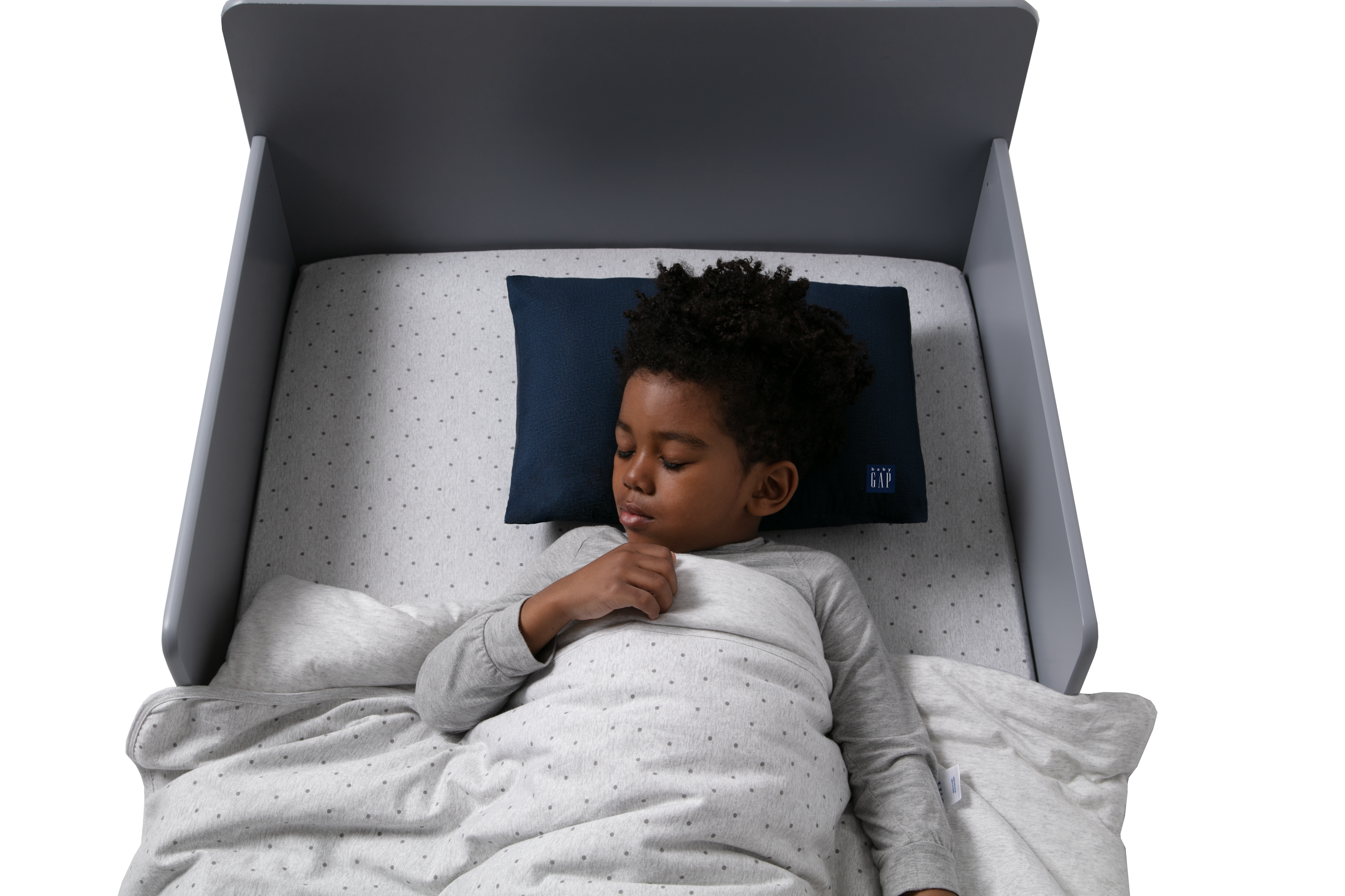 BabyGap Memory Foam Toddler Pillow with 2 Cooling Covers - Soft Support for Infant & Kids Sleep, Breathable Washable Pillow for Nursery, Daycare & Travel