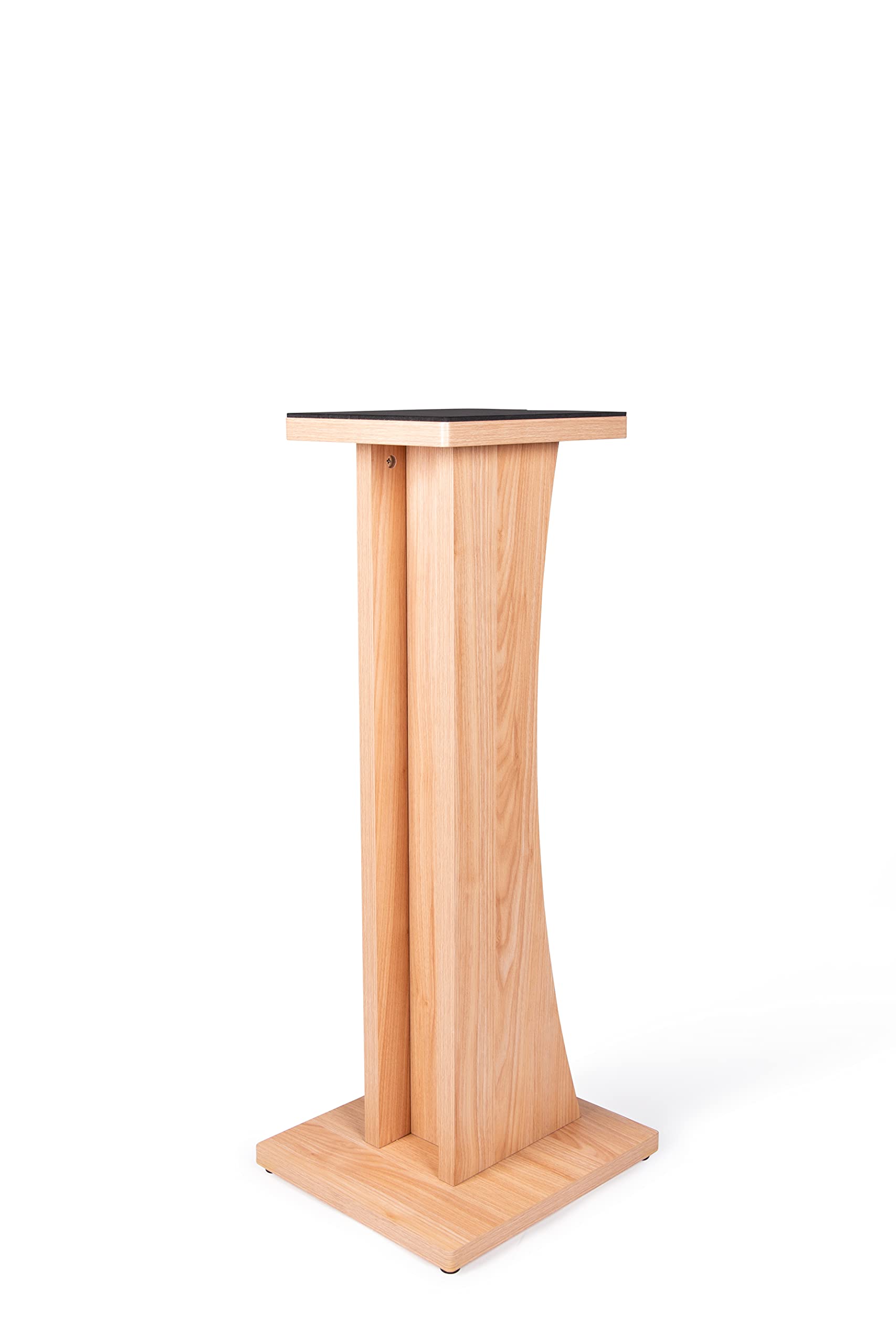 Gator Frameworks Elite Series Studio Monitor Stand - Floor Standing, Natural Maple Matte Finish for Home & Professional Recording Studios