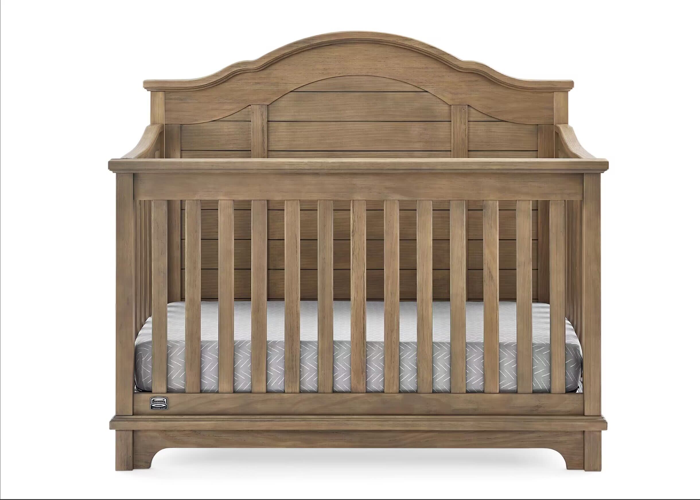 Asher 6-in-1 Convertible Baby Crib - Toddler Bed, Daybed & Full-Size Frame | Nursery Furniture for Boys & Girls | Safe & Stylish Sleeping Solution for Newborns to Teens