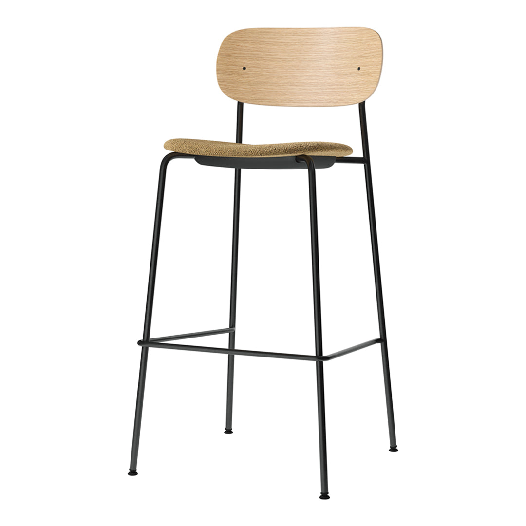 Co Bar Chair with Upholstered Seat - Modern Counter Height Stool for Kitchen Island, Bar, and Dining Room - Comfortable & Stylish Seating Solution