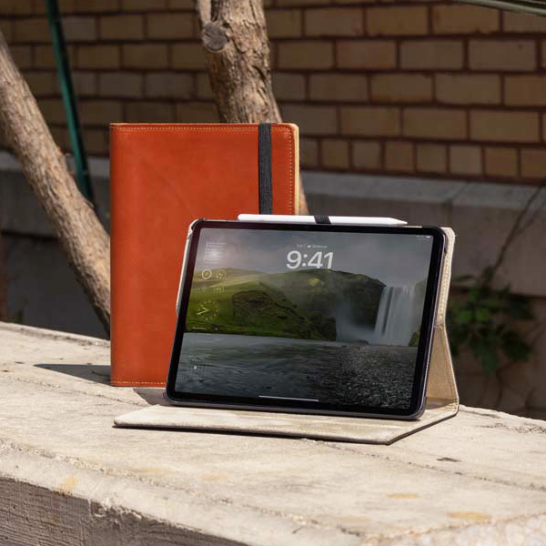 Premium English Bridle Leather iPad Case - Durable & Elegant Protective Cover for iPad Pro/Air/Mini - Perfect for Work, Travel & Everyday Use