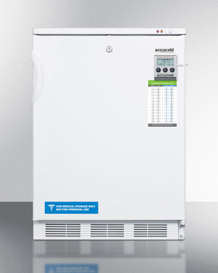 Accucold 24 Inch Wide All Freezer VT65MLMED - Energy Efficient Upright Deep Freezer for Home, Garage, or Basement Storage | Perfect for Frozen Food, Meat, Ice Cream & Bulk Grocery Organization