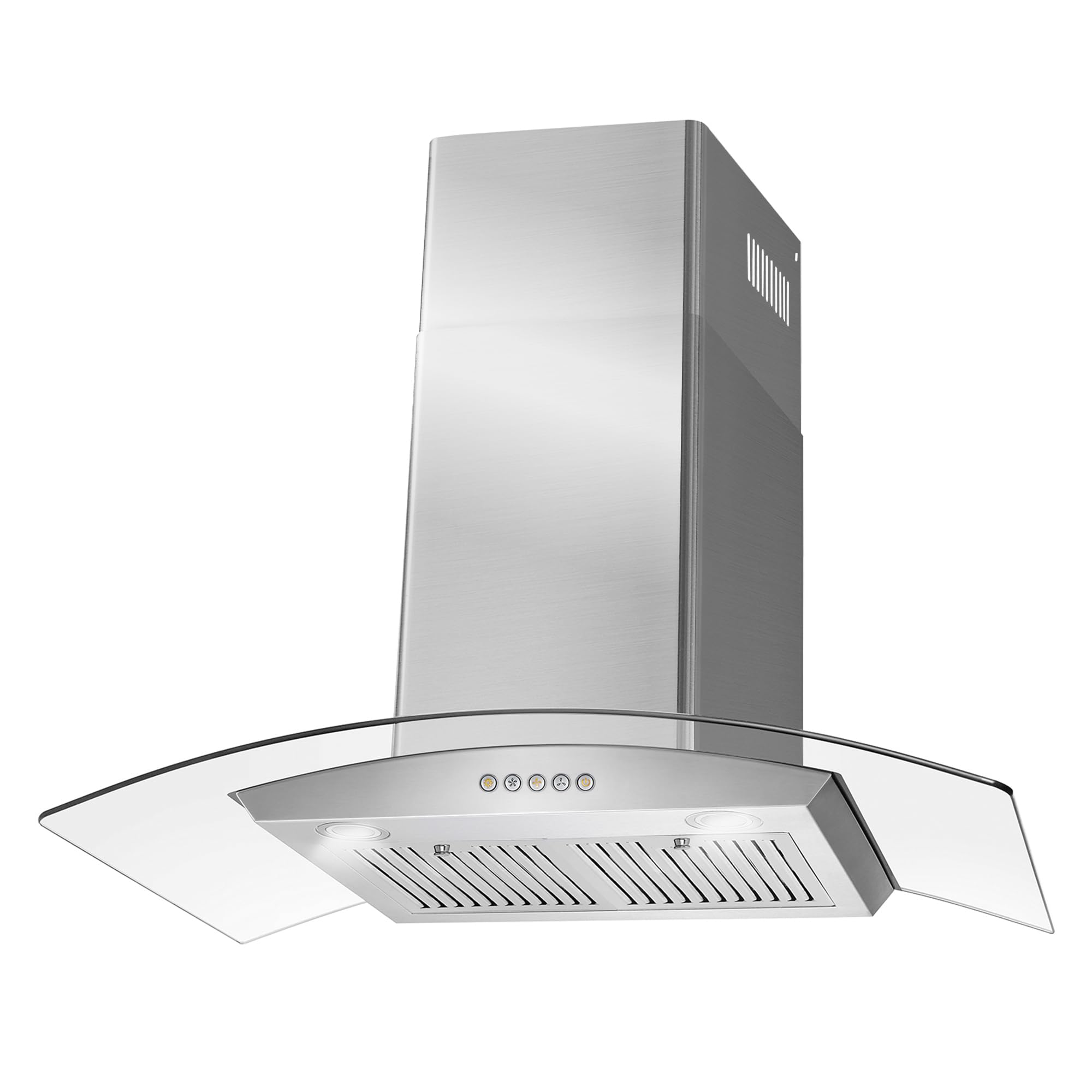 COSMO COS-668A900 36 Inch Stainless Steel Wall Mount Range Hood - 380 CFM Ducted Ventilation with LED Lights & Button Controls | Perfect for Modern Kitchens, Cooking Ventilation & Smoke Removal