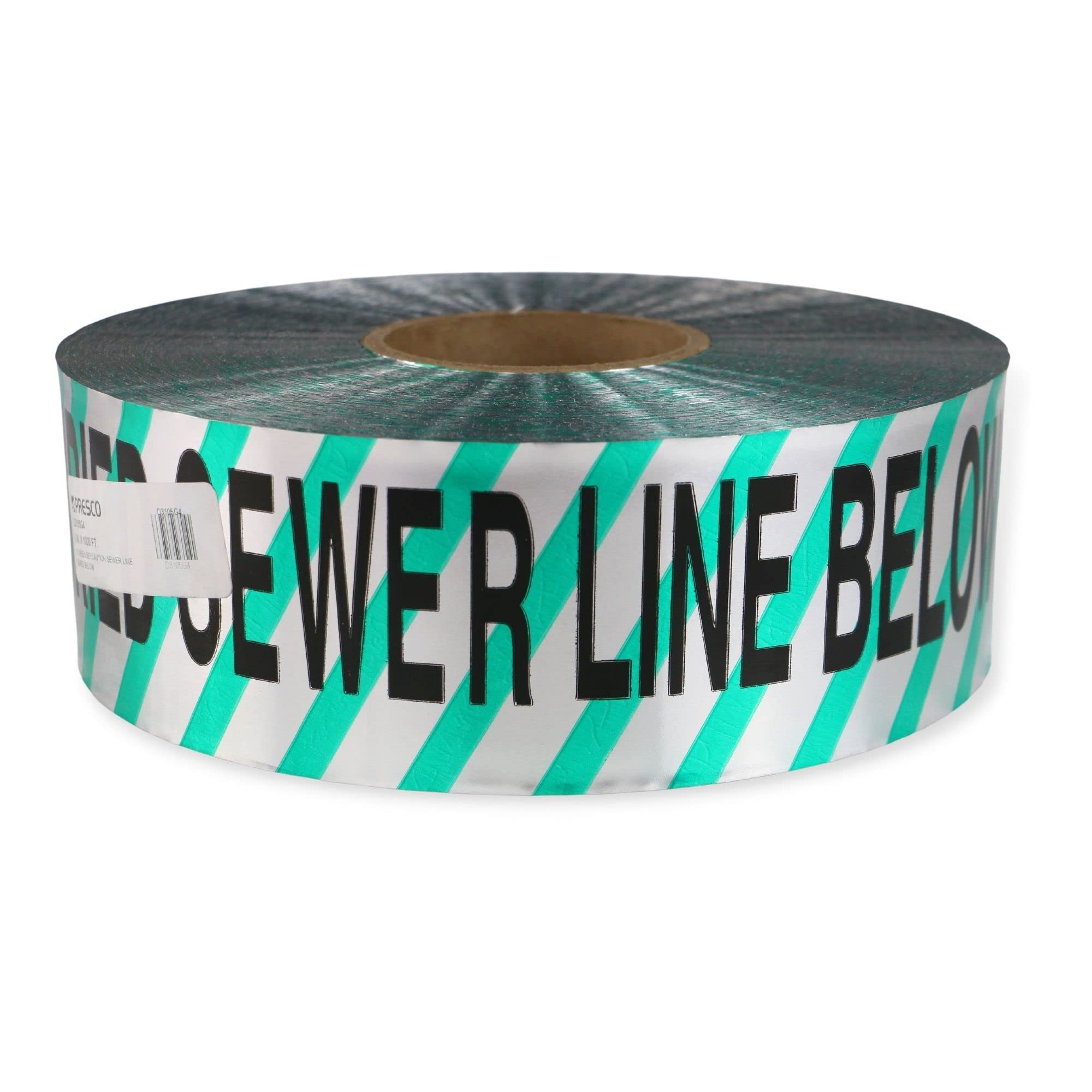 Presco Underground Detectable Warning Tape - 6 Inch x 1000 Feet, Purple with Black Printed 