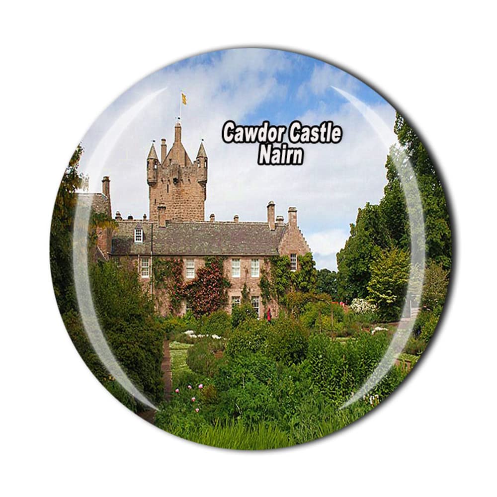 3D Cawdor Castle Nairn Scotland Travel Souvenir Fridge Magnet - Scottish Highlands Landmark Refrigerator Magnet for Kitchen Decor, Travel Memories & Gift Idea