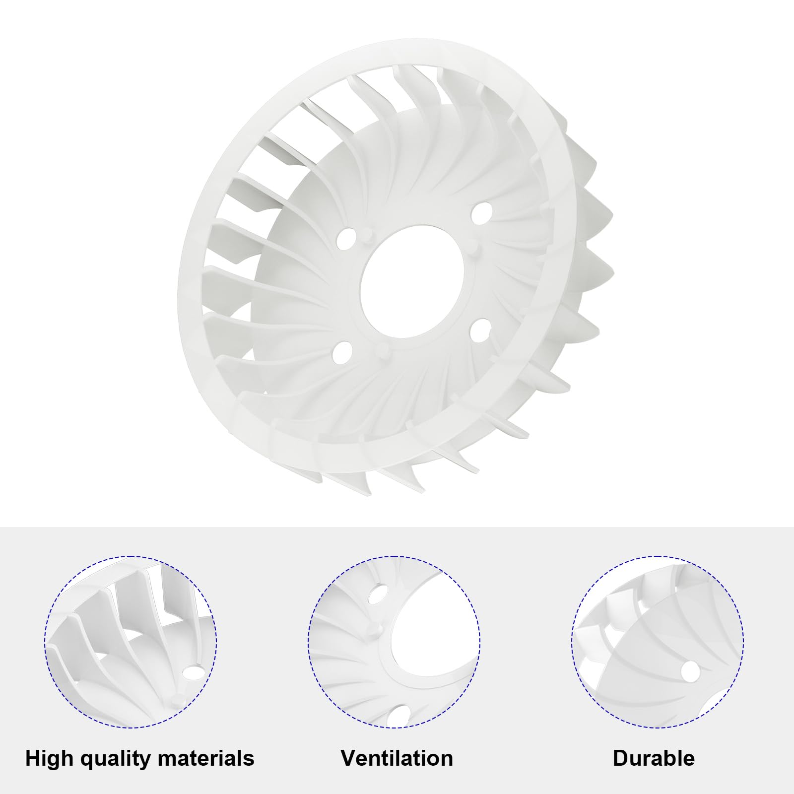 Kawasaki Cooling Fan Replacement 59041-0020 - Compatible with FH580V, FH381V, FH430V, FH451V, FH541V & 7007 Kawasaki Engines - Perfect for Lawn Mowers, Tractors & Outdoor Power Equipment