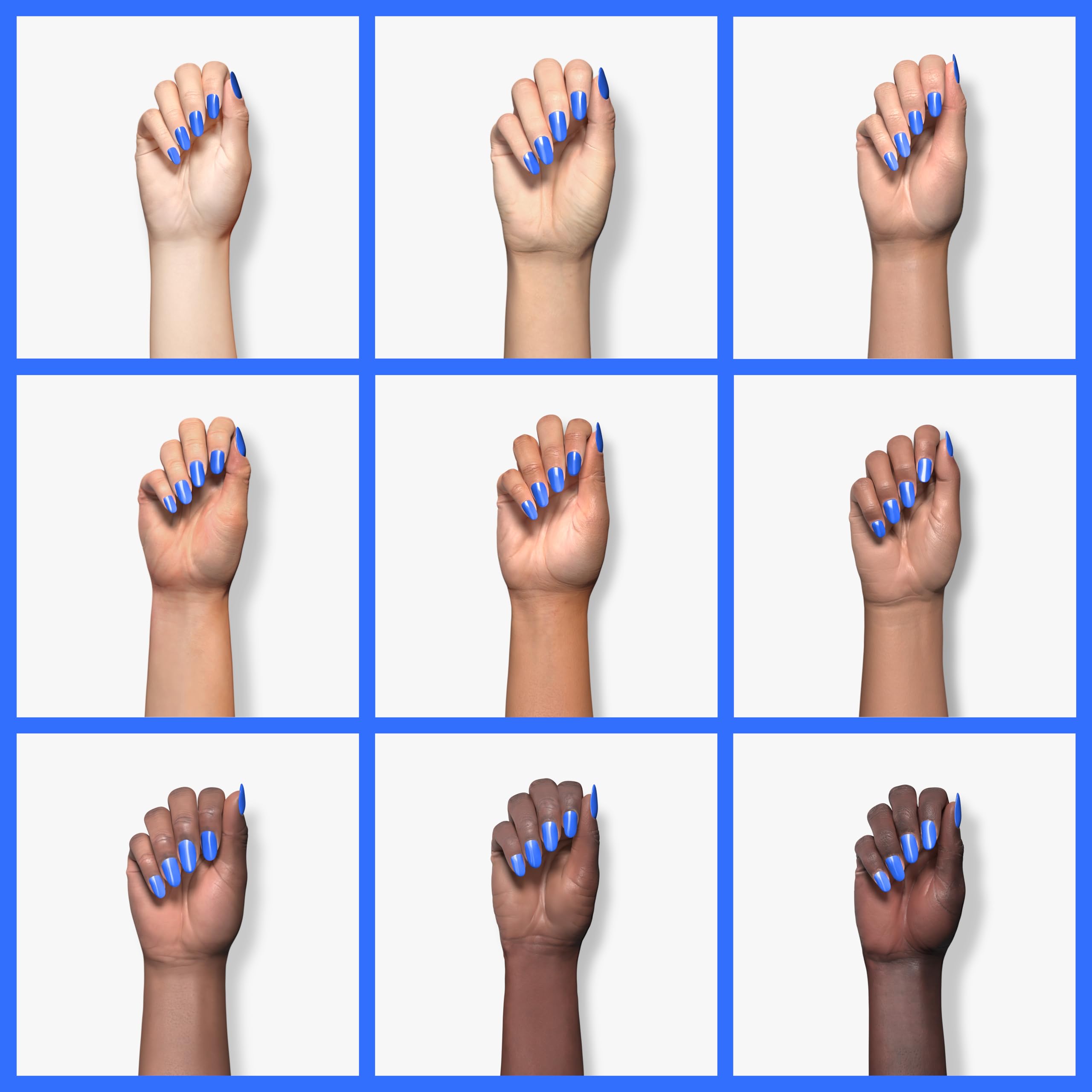 Royal Blue Dip Powder Nails Kit - Long-Lasting No UV Light Needed Dipping Nails, 28g/Box (ND064B-WD13) for Salon & Home Manicure, DIY Nail Art, Party & Special Occasions
