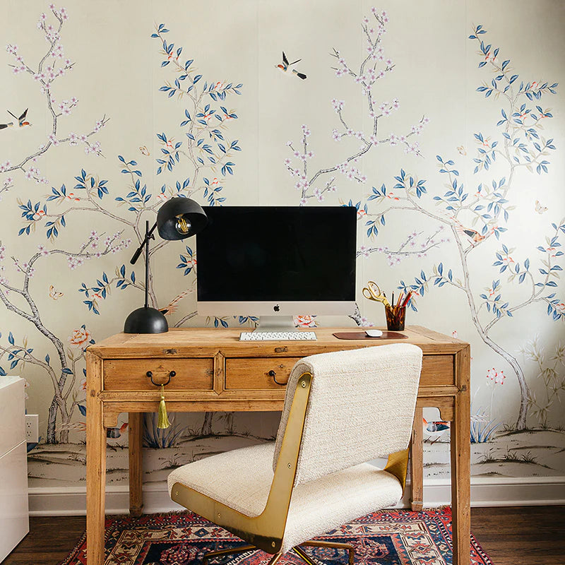 Self-Adhesive Garden Wall Mural - Easy Peel & Stick Wallpaper for Home Decor, Living Room, Bedroom & Nursery - Nature Inspired Botanical Design for Indoor Walls