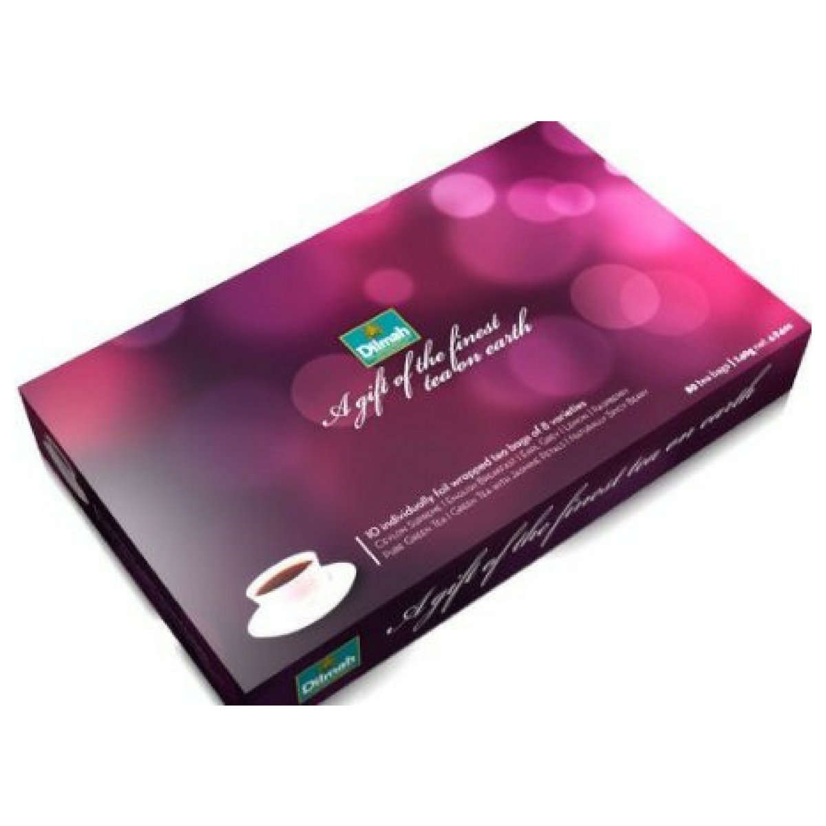 Premium Dilmah Red Illusion Gift Pack - 80 Tea Bags (6 Pack) - Assorted Flavors: Earl Grey, English Breakfast, Ceylon Supreme, Lemon, Peppermint, Jasmine, Strawberry & Pure Green Tea - Perfect for Gifting, Office, Afternoon Tea & Relaxation