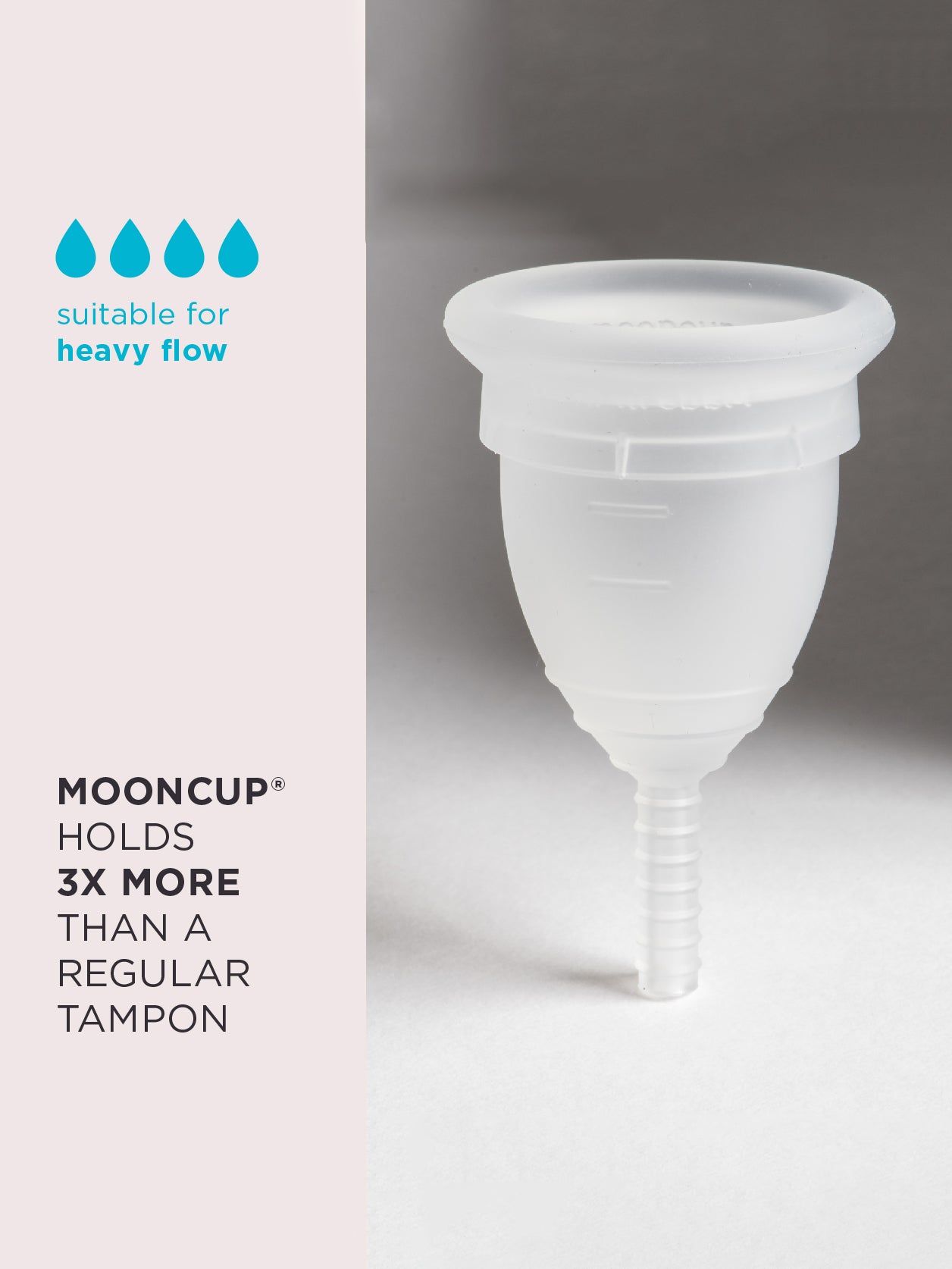 Mooncup Menstrual Cup - Size A | Reusable & Eco-Friendly Period Cup for Women | Perfect for Active Lifestyles, Travel & Overnight Protection
