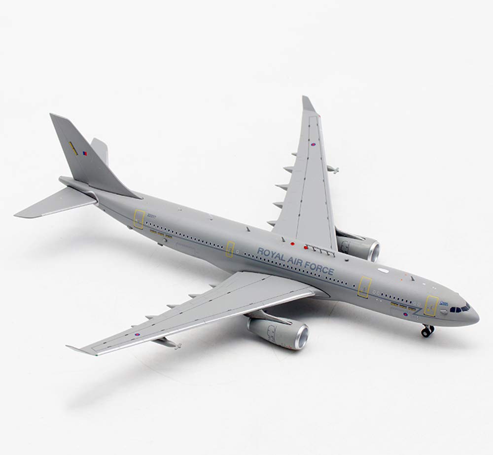 1/400 Scale CMO A330 MRTT RAF Metal Die Cast Model Aircraft - 5.5 x 5.9 Inches - Collectible Military Plane Replica for Aviation Enthusiasts & Home Office Decor