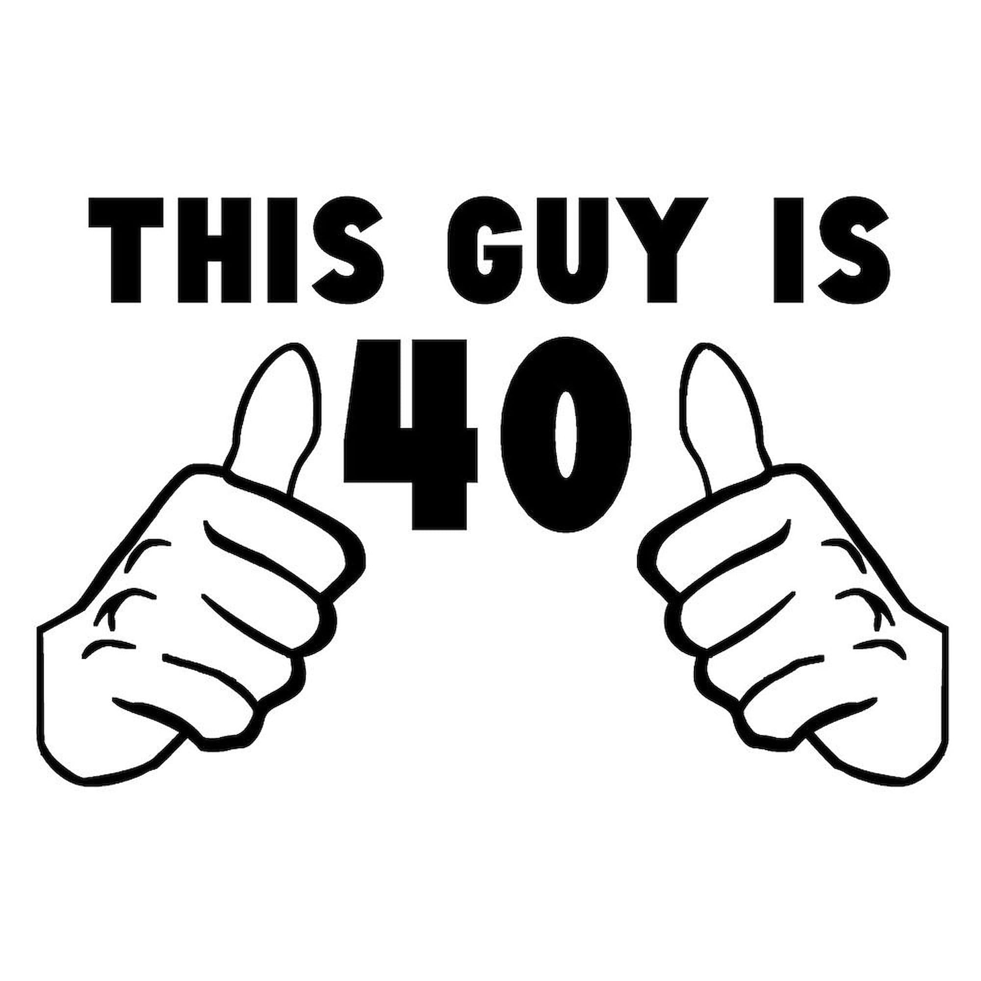 15 oz (444 ml) Ceramic Coffee Mug - 'This Guy Is 40' Funny Birthday Gift for Men | Perfect for Office, Home & 40th Birthday Celebrations