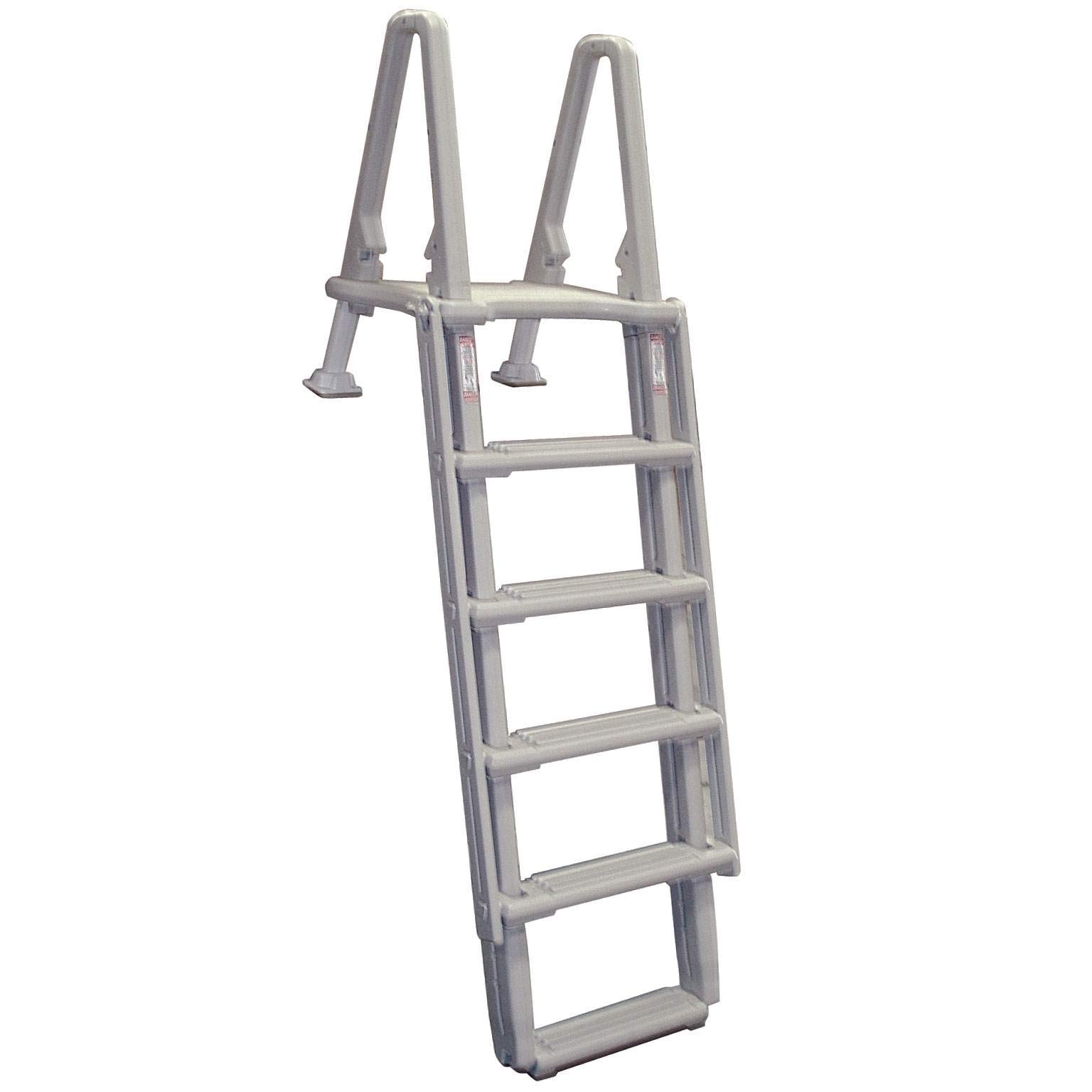 Confer Above Ground 8100X Swimming Pool Ladder - Heavy Duty Outdoor Steps for 48-54 Inch Pools - Perfect for Safe Entry & Exit in Backyard, Inground & Above Ground Pools