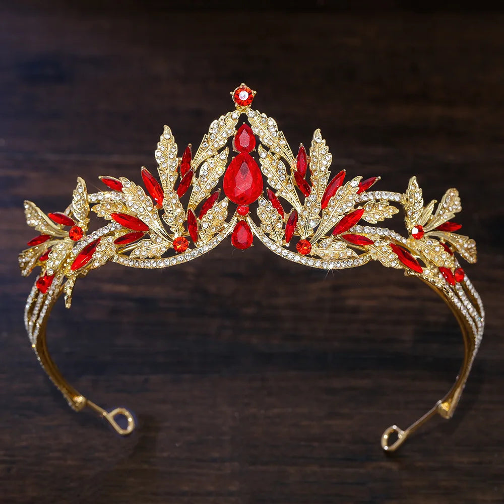 Elegant Fall Leaf Tiara Headband for Women - Nature-Inspired Hair Accessory for Autumn Weddings, Halloween Costumes & Boho Fashion