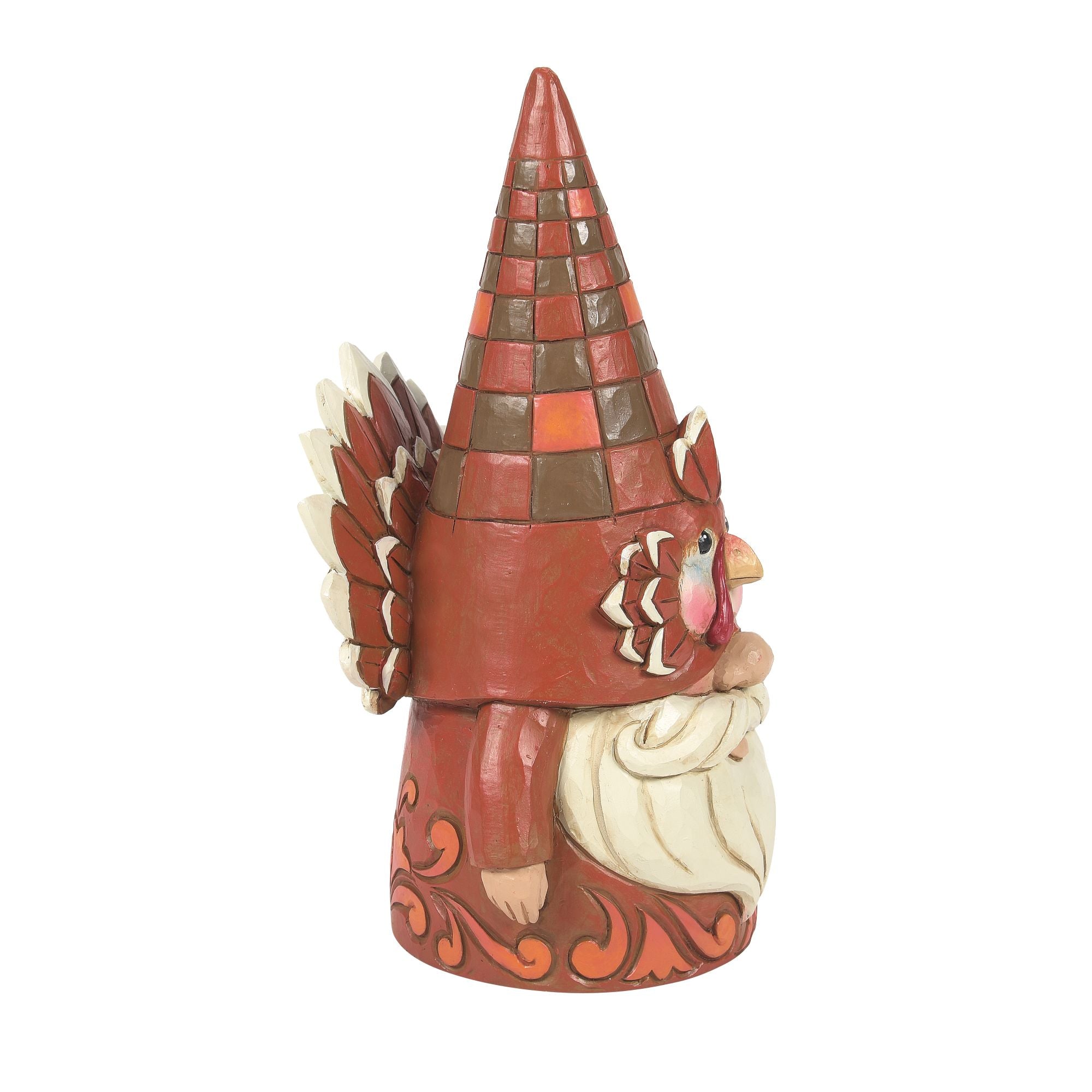 Turkey Gnome Figurine - Cute Garden Decor for Thanksgiving & Fall Season - Perfect for Outdoor Yard, Patio, and Holiday Decorations