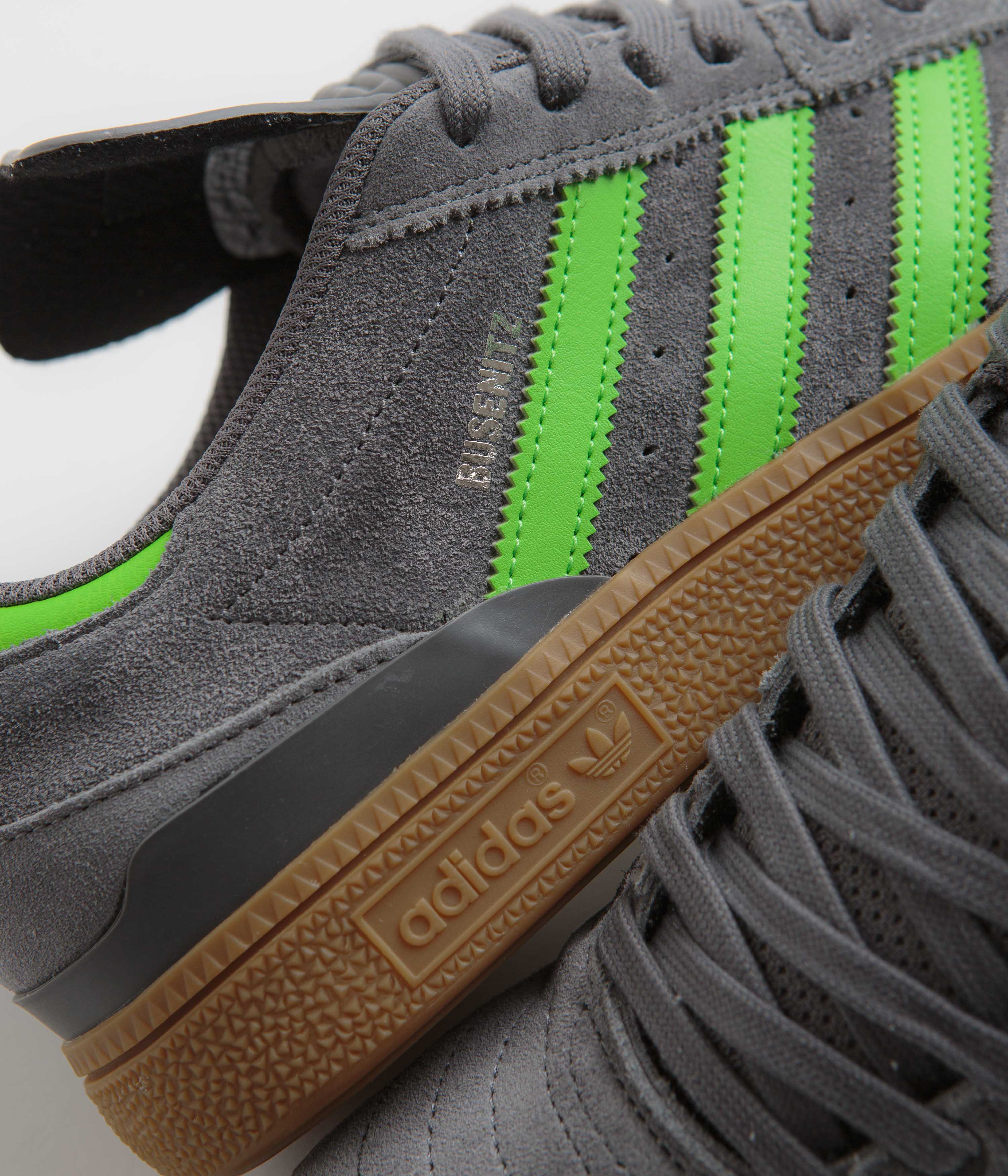Adidas Busenitz Pro Skate Shoes - Grey Four / Lime / Gum Sole | Durable & Comfortable for Skateboarding & Streetwear Fashion