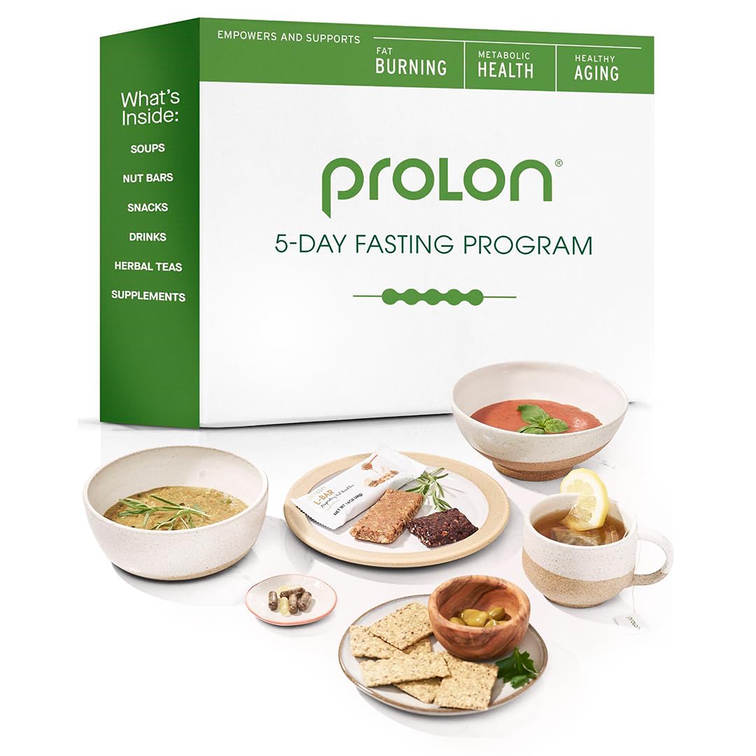 Prolon 5-Day Fasting Kit for Weight Loss | Fasting Mimicking Diet Program for Women & Men | 100% Plant-Based Low-Calorie Meals & Snacks | Clinically Researched Fasting Support | Version 3 Kit | Perfect for Intermittent Fasting & Detox