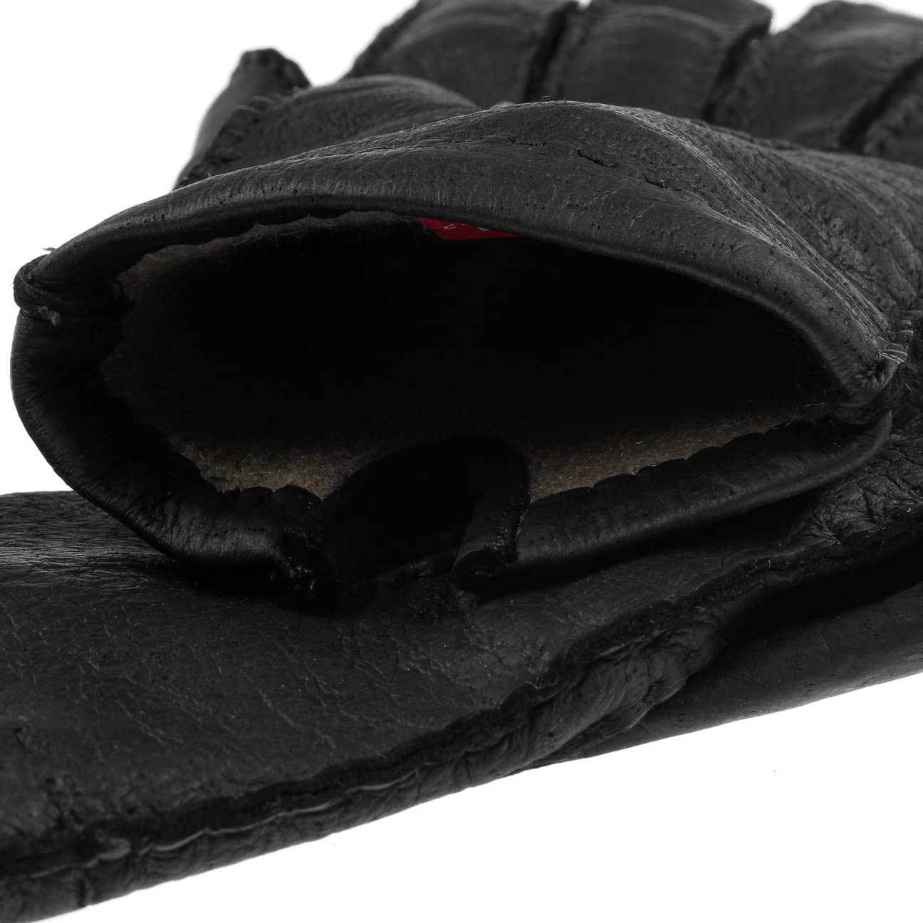 Peccary Leather Women's Gloves - Soft Black Winter Gloves for Women Size 8 | Cold Weather Driving, Outdoor Activities & Fashion Accessory