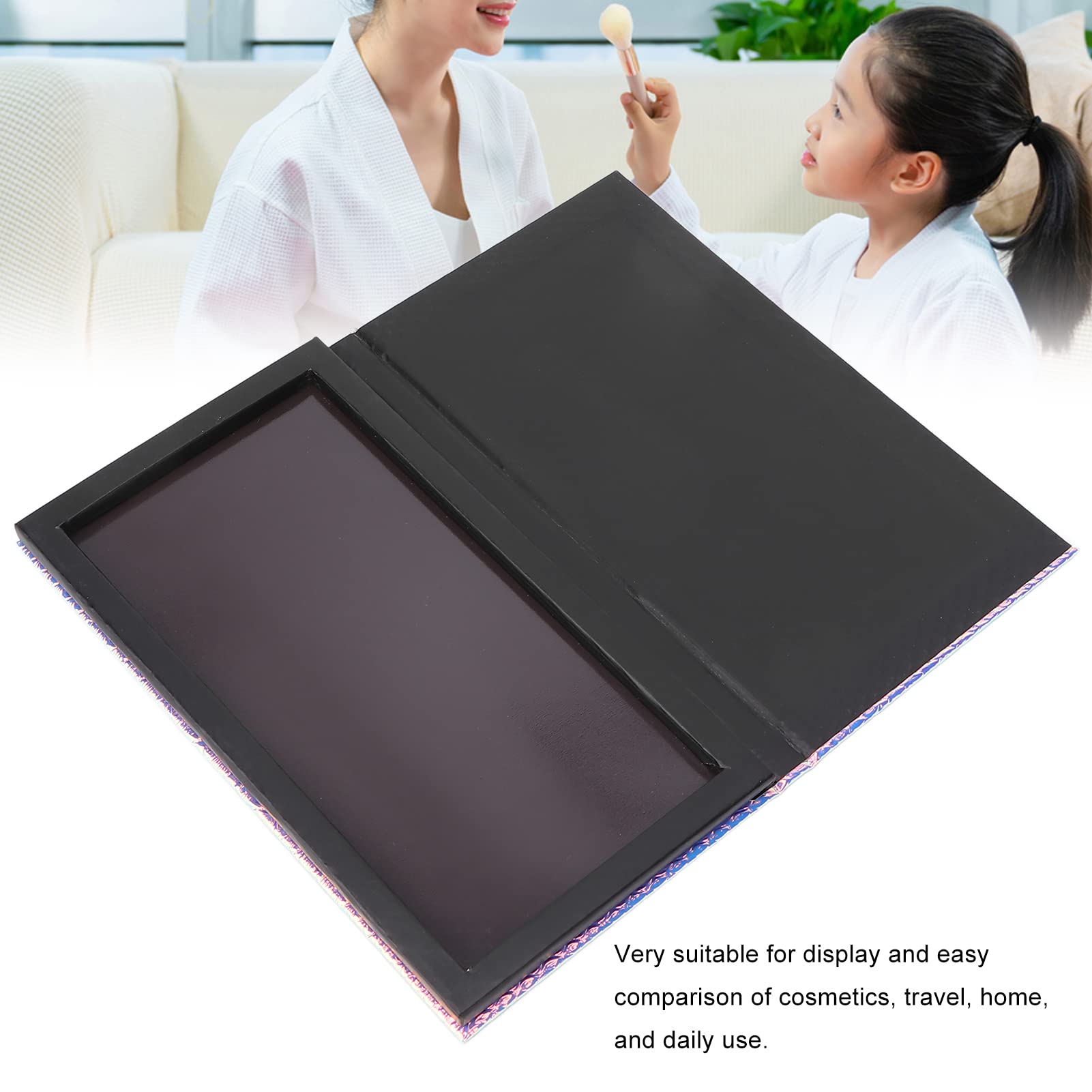 Magnetic Makeup Palette - Portable Eyeshadow & Blush Storage Box with Gradient Design for DIY Cosmetics Organization | Perfect for Travel, Home Vanity & Professional Makeup Artists