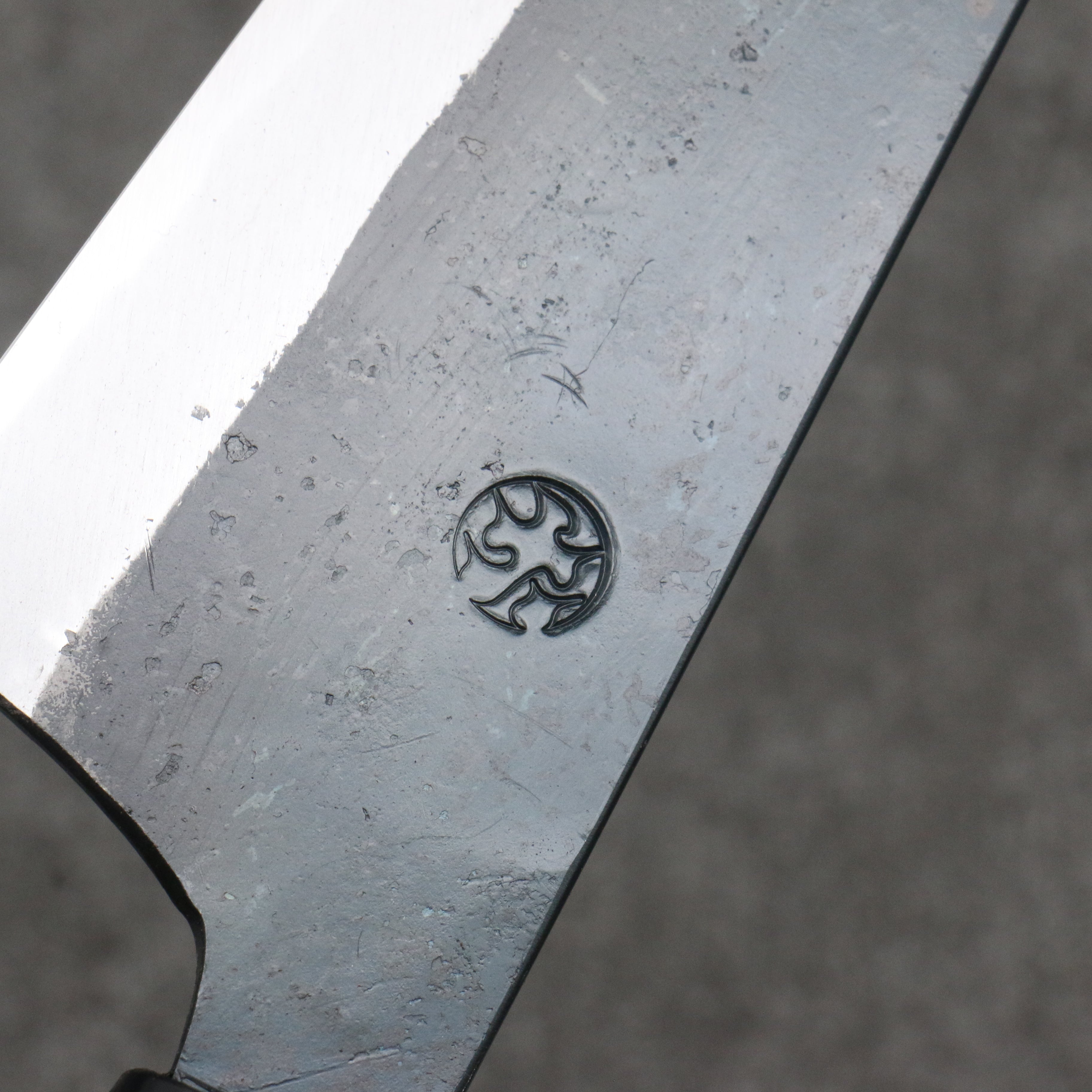 Premium Daisuke Nishida White Steel No.1 Black Finished Santoku Knife 165mm - Japanese Chef Knife with Cherry Wood Handle for Professional Cooking, Slicing & Dicing Vegetables, Meat & Fish
