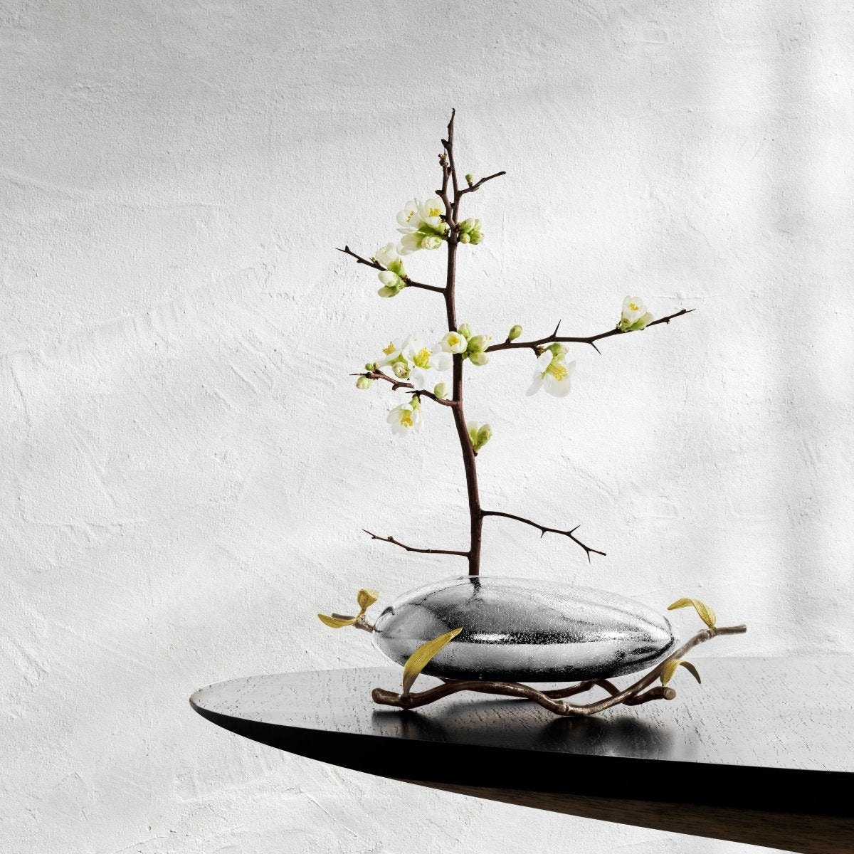 Zen Garden Ikebana Vase - Japanese Style Ceramic Flower Arrangement Vase for Home Decor, Office & Meditation Spaces - Perfect for Floral Displays, Feng Shui & Zen Decorations