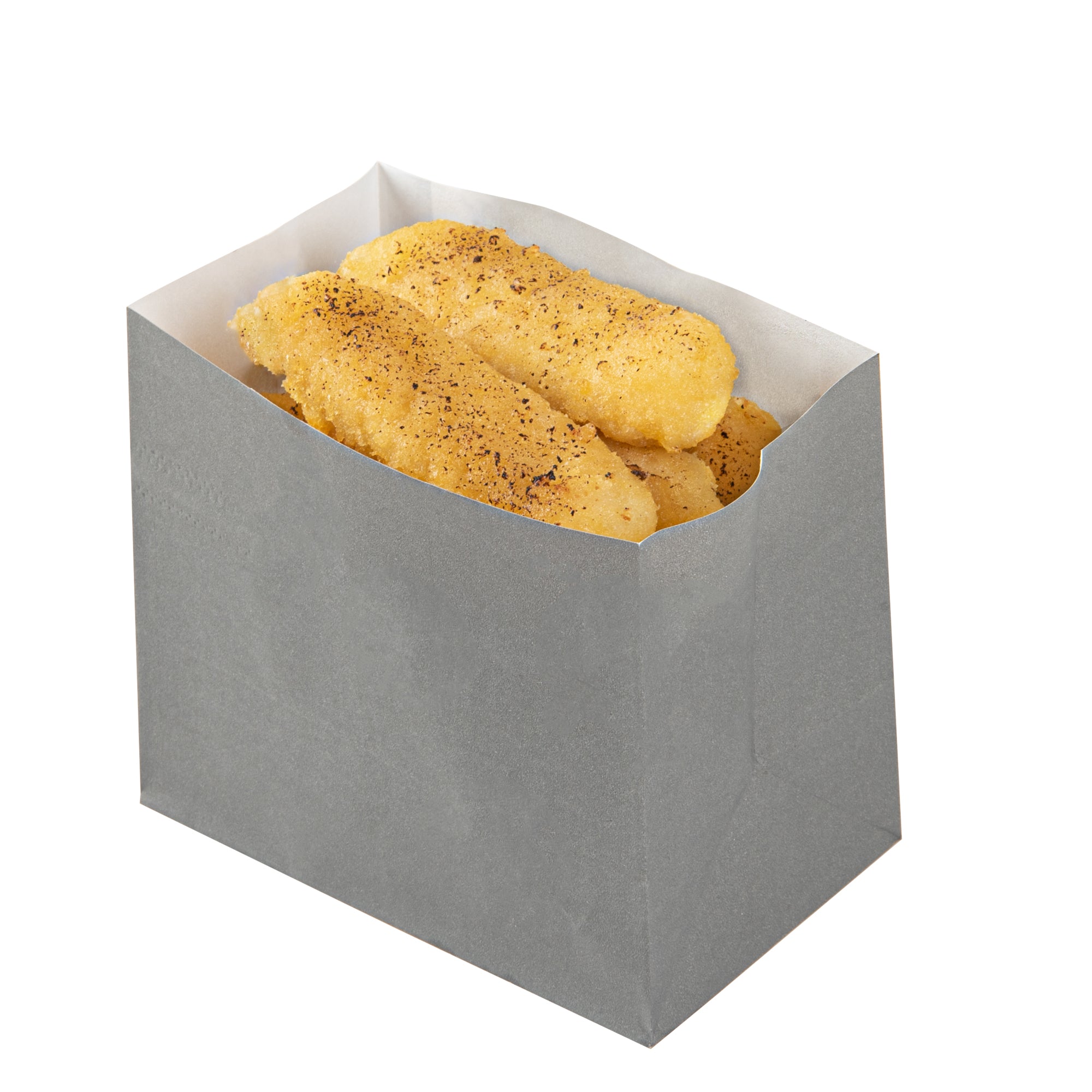 Premium Gray Paper Snack Bags 4.25
